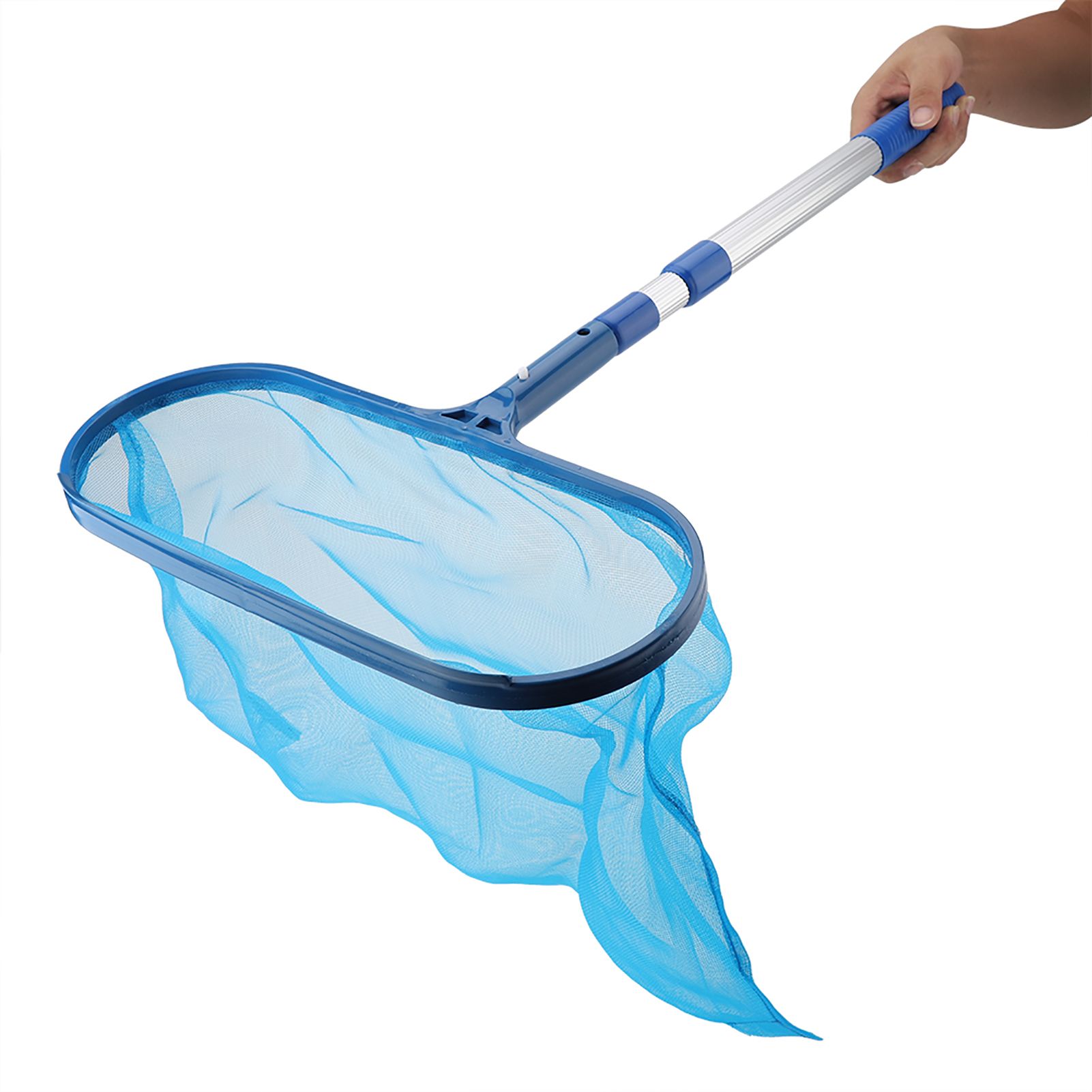Swimming Pool Leaf Skimmer Mesh Net with Telescopic Pole Pond Tub Effective view 8
