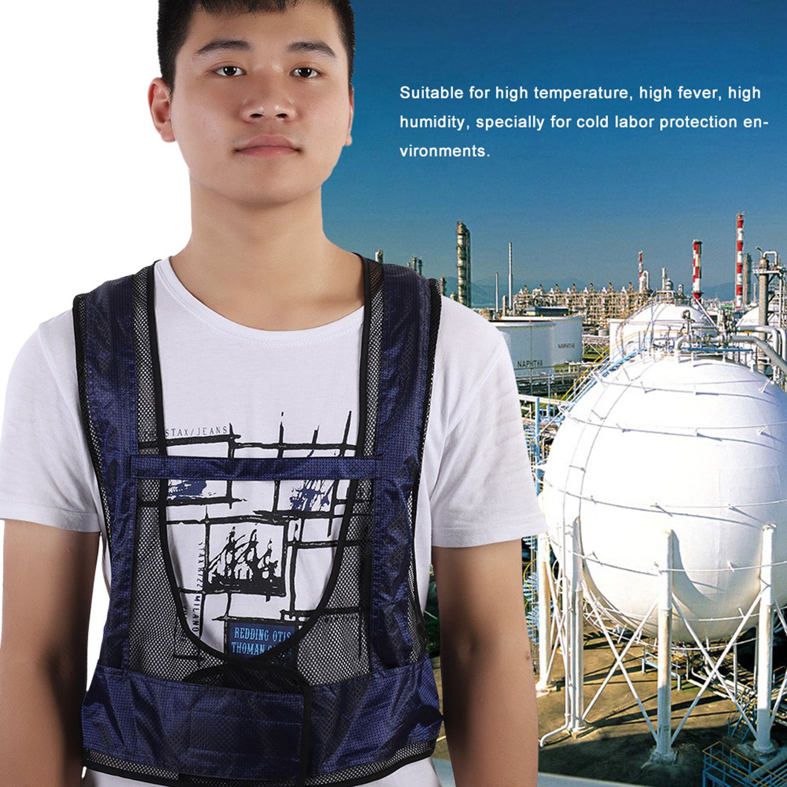 Welding Steel Air Compressed Cooling Vest Eddy Tube Air Conditioner Waistcoat view 3