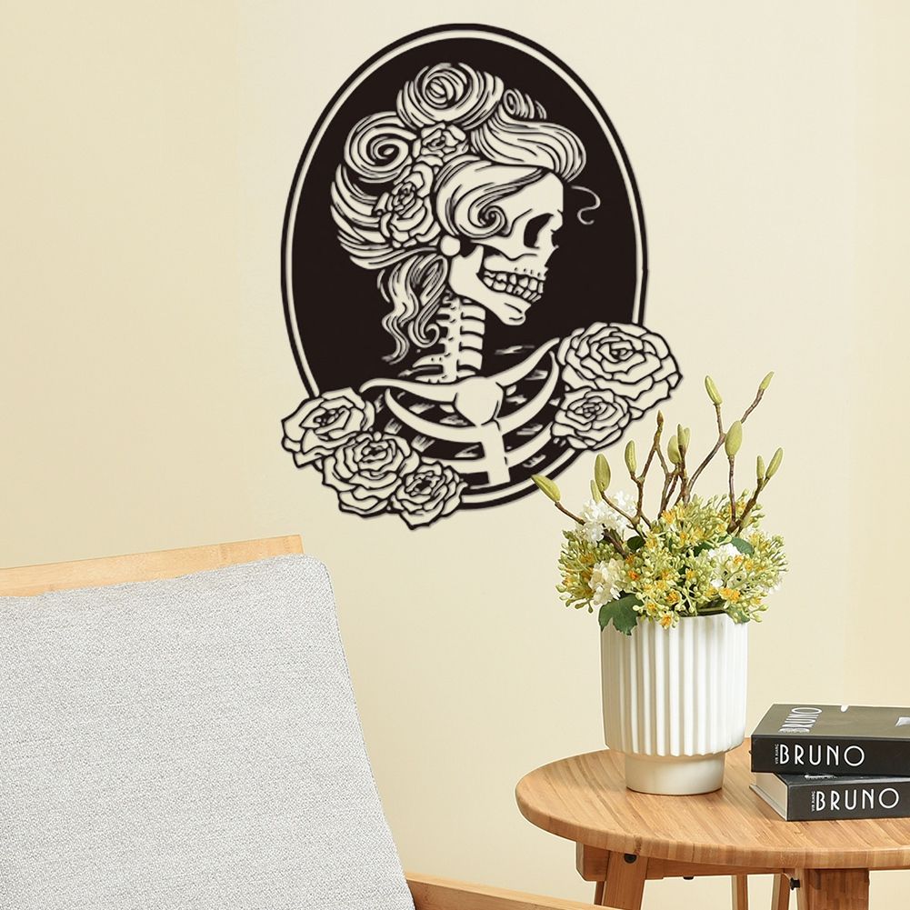 Skeleton Pattern Wall Sticker for Living Room Backdrop Wall Bedroom view 4