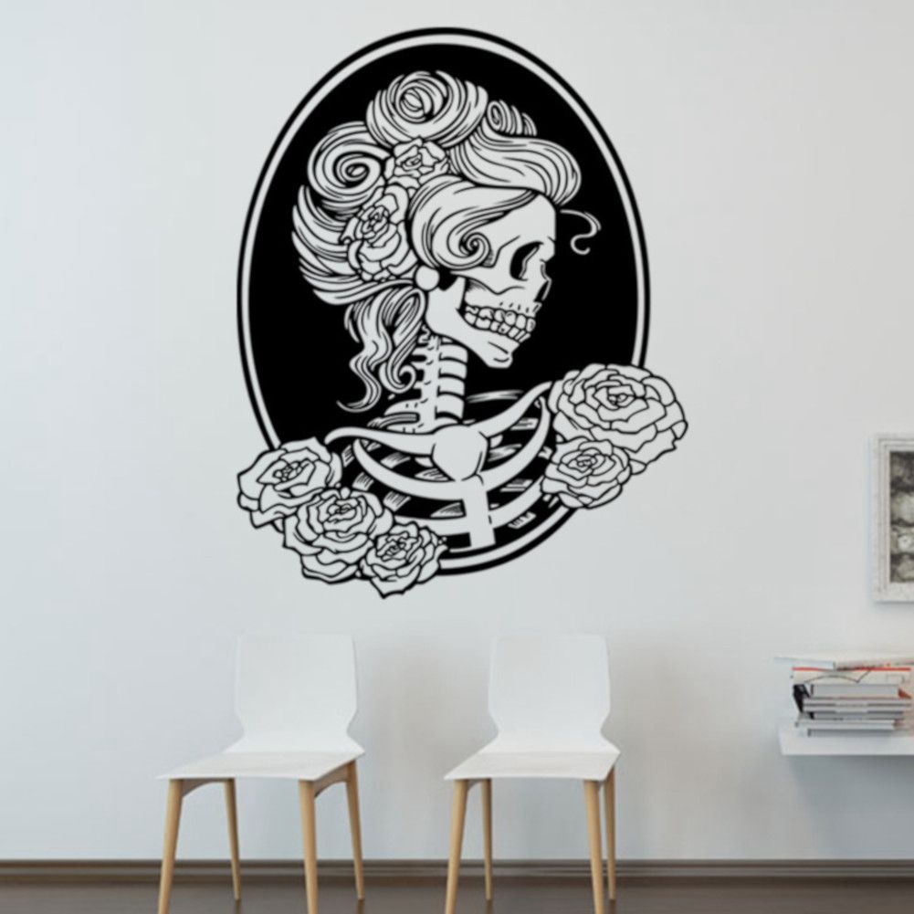 Skeleton Pattern Wall Sticker for Living Room Backdrop Wall Bedroom view 6