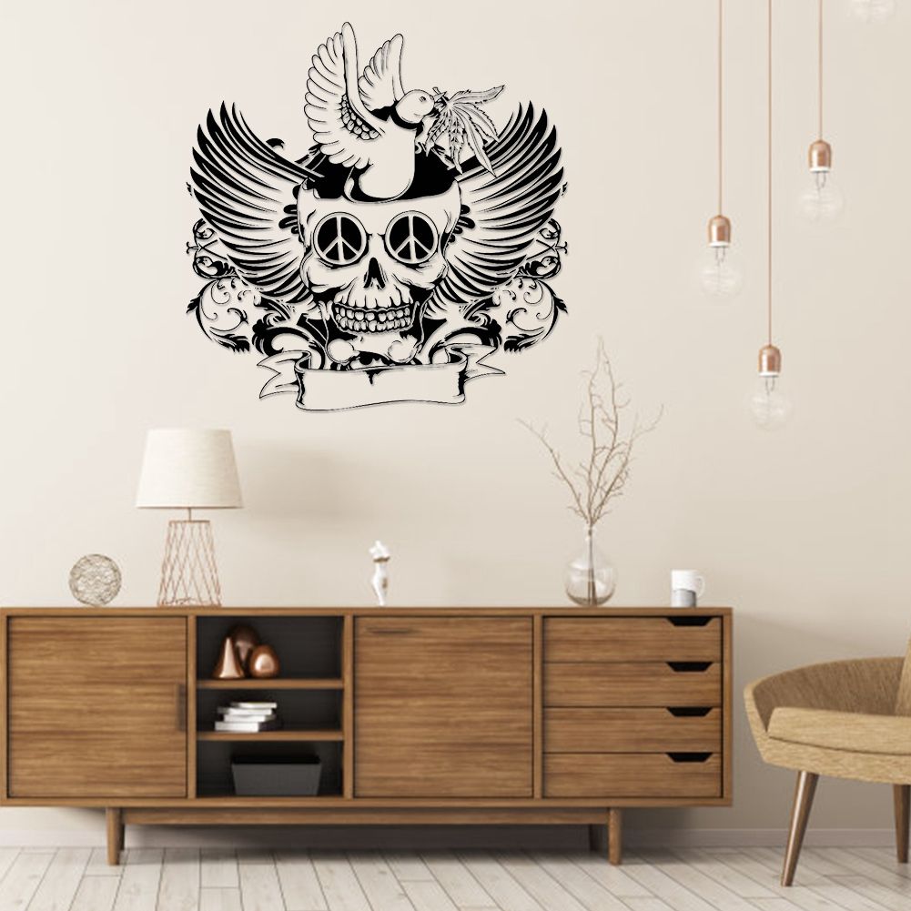 Skeleton Pattern Wall Sticker for Living Room Backdrop Wall Bedroom view 3