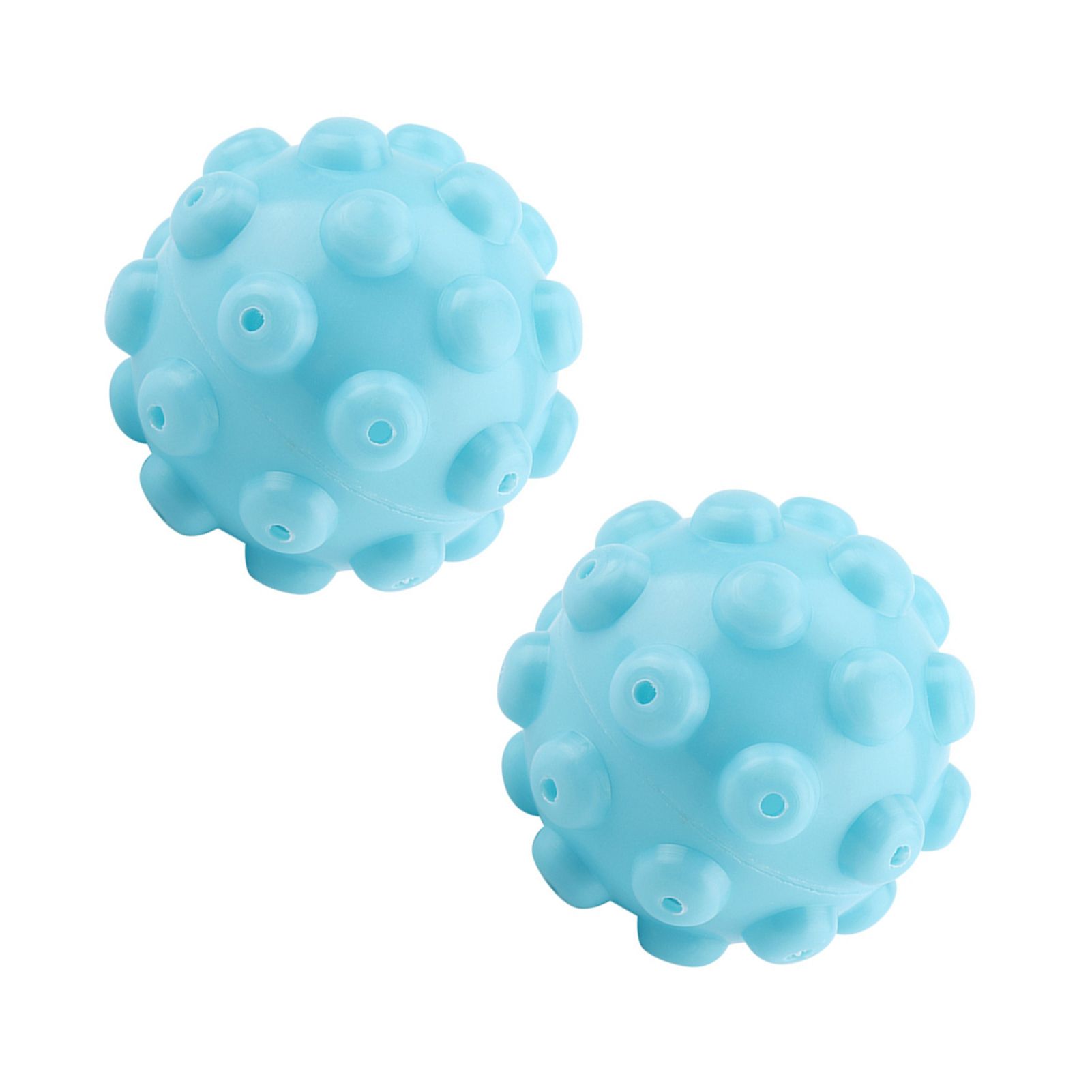 2Pcs/Set Blue PVC Reusable Balls Laundry Washing Fabric Softener Ball Accessories view 3