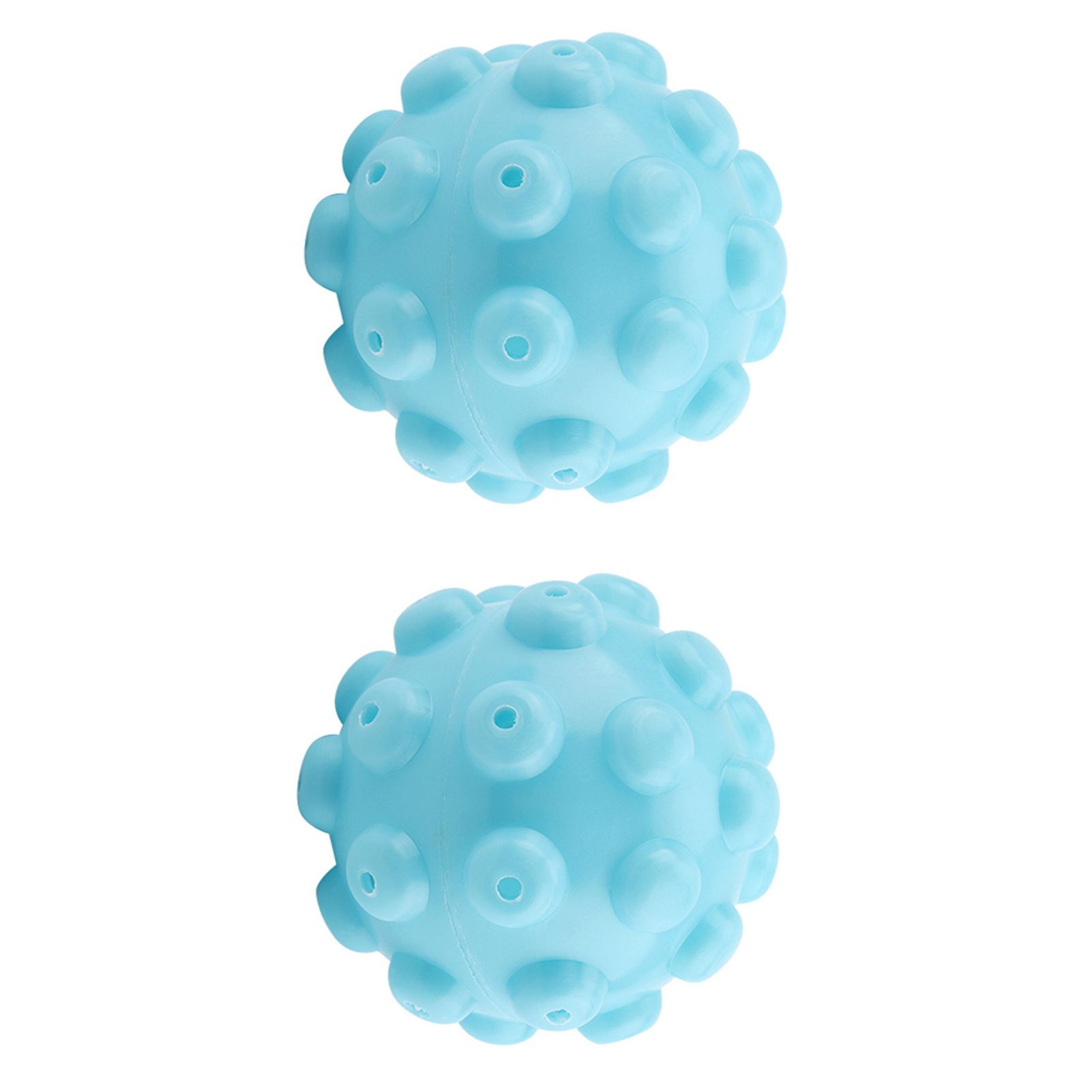 2Pcs/Set Blue PVC Reusable Balls Laundry Washing Fabric Softener Ball Accessories view 5
