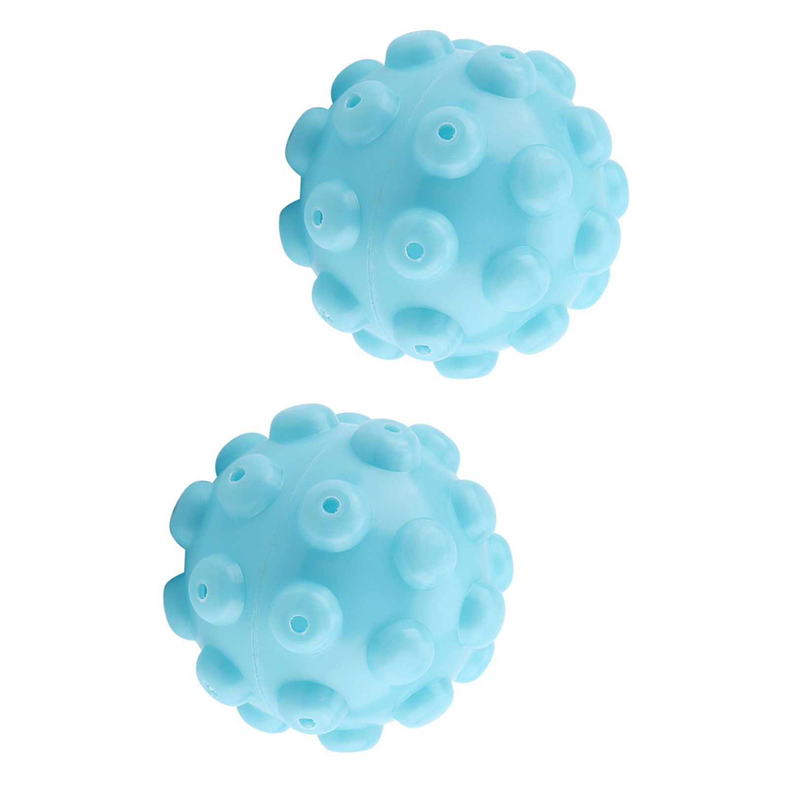 2Pcs/Set Blue PVC Reusable Balls Laundry Washing Fabric Softener Ball Accessories view 6