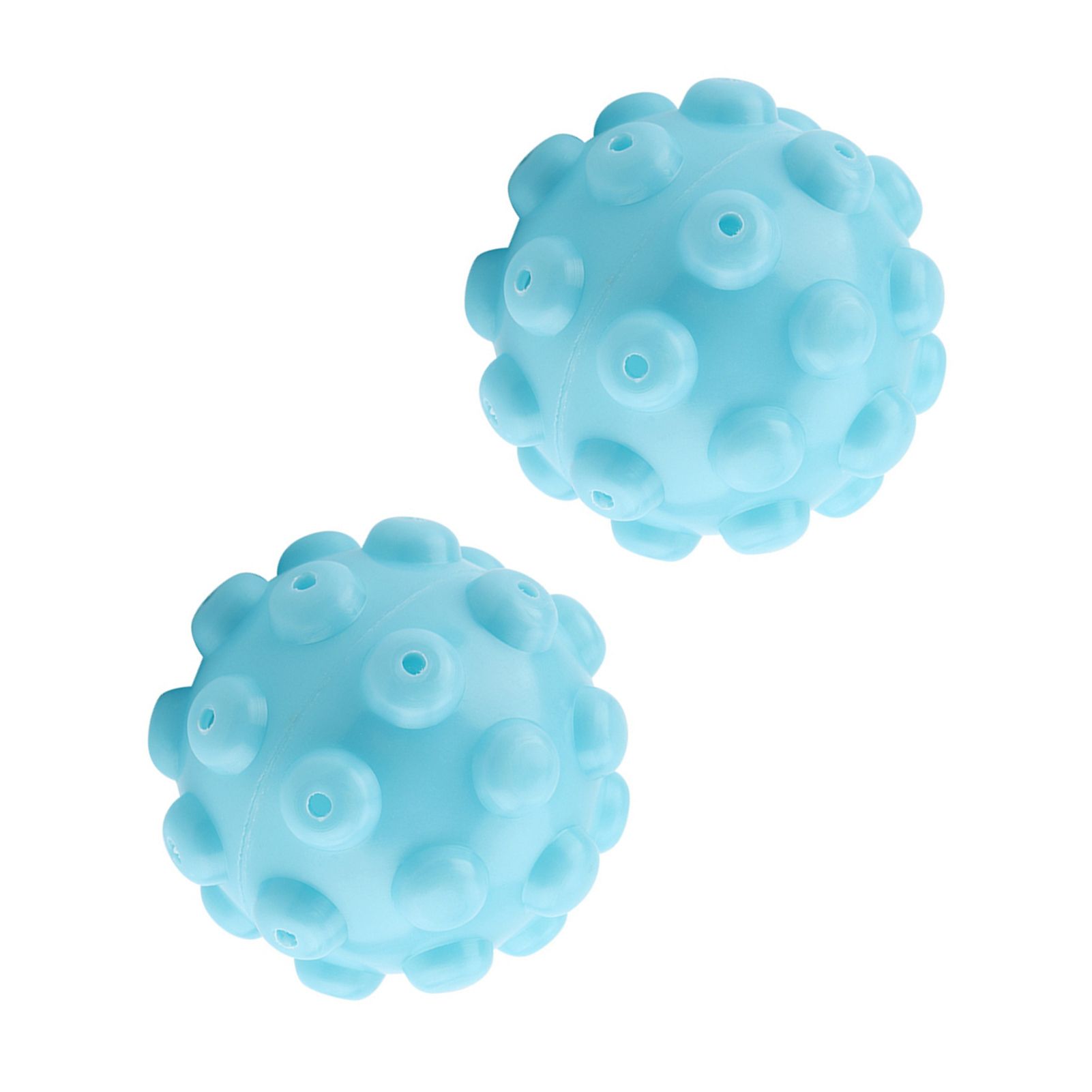 2Pcs/Set Blue PVC Reusable Balls Laundry Washing Fabric Softener Ball Accessories view 7