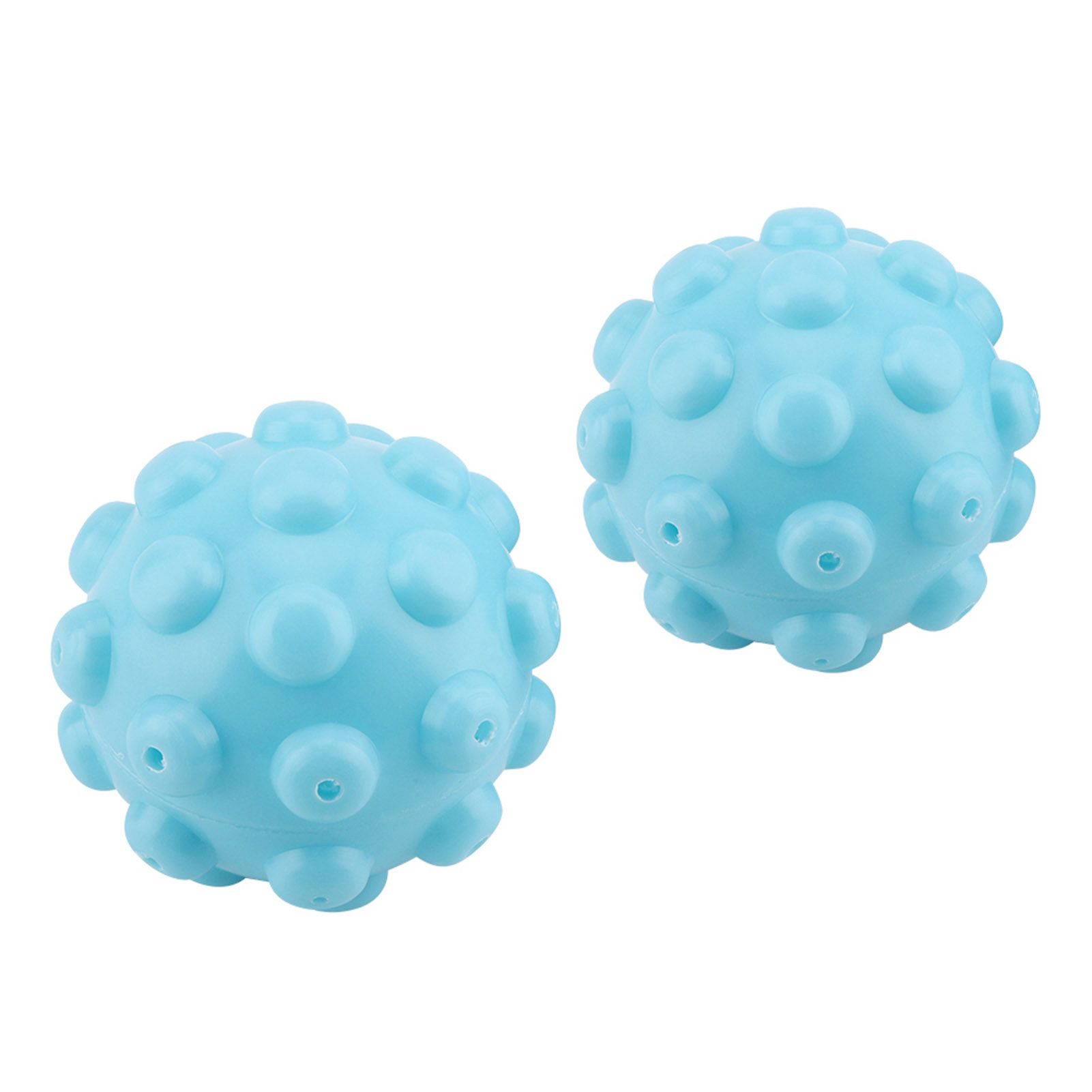 2Pcs/Set Blue PVC Reusable Balls Laundry Washing Fabric Softener Ball Accessories view 10