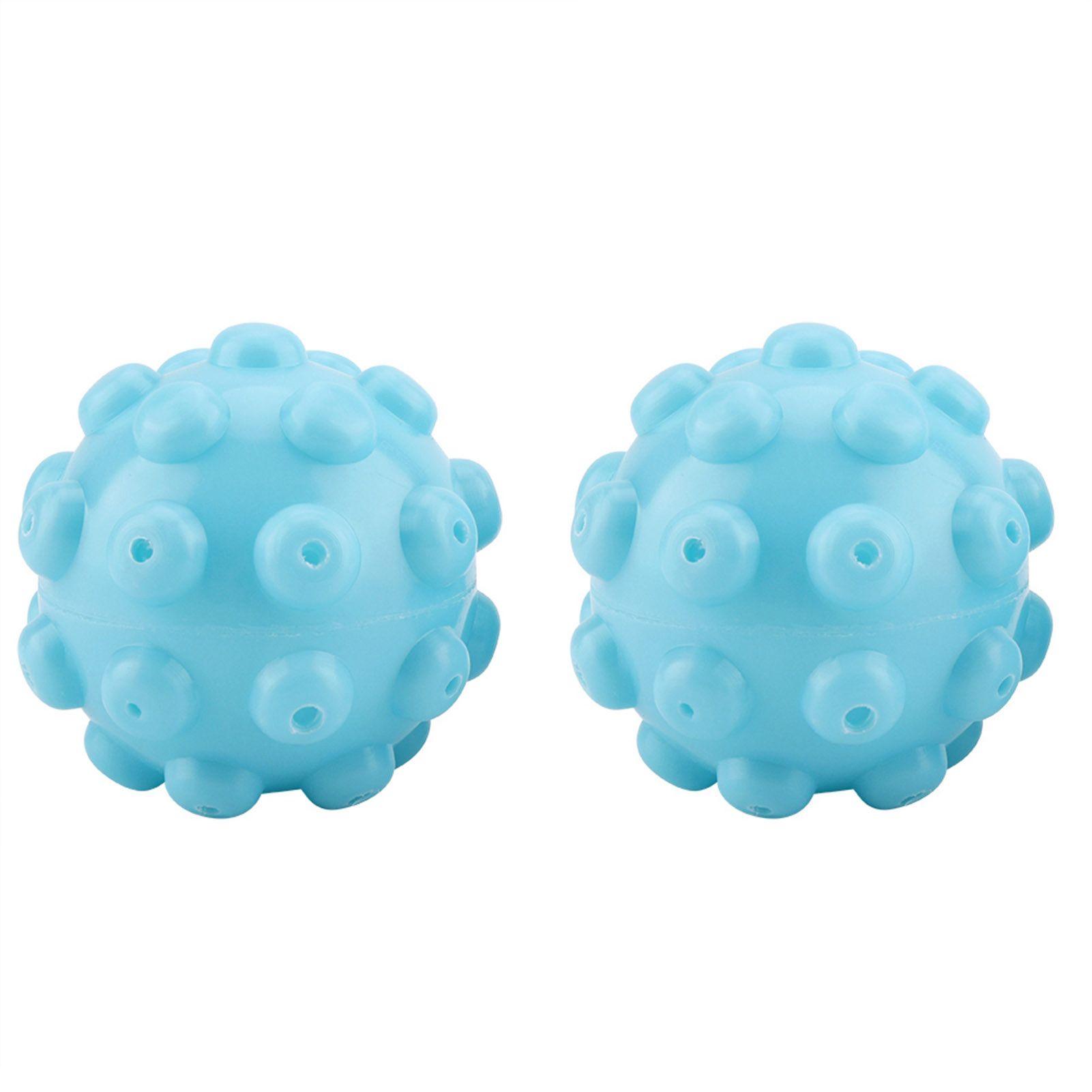2Pcs/Set Blue PVC Reusable Balls Laundry Washing Fabric Softener Ball Accessories view 11