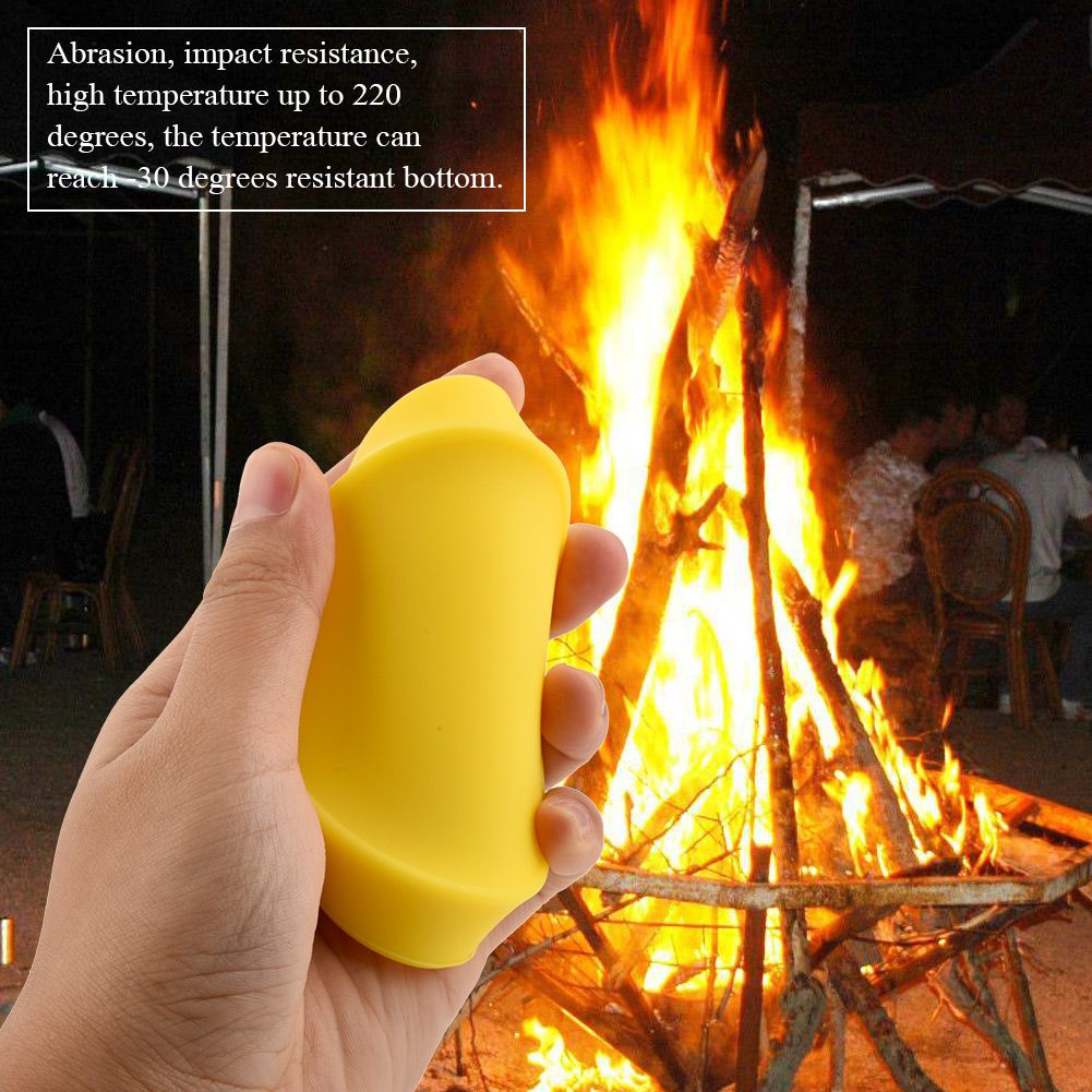Silicone Telescopic Drinking Collapsible Folding Cup Travel Camping Outdoor Yellow view 11