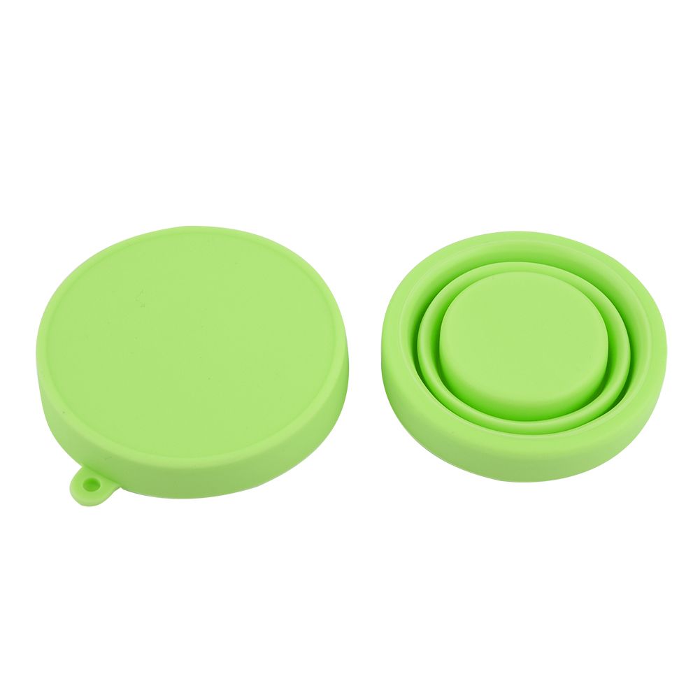 Silicone Telescopic Drinking Collapsible Folding Cup Travel Camping Outdoor Green view 2