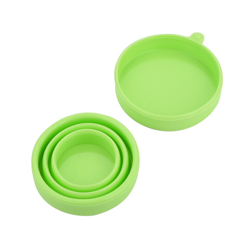 Silicone Telescopic Drinking Collapsible Folding Cup Travel Camping Outdoor Green view 5