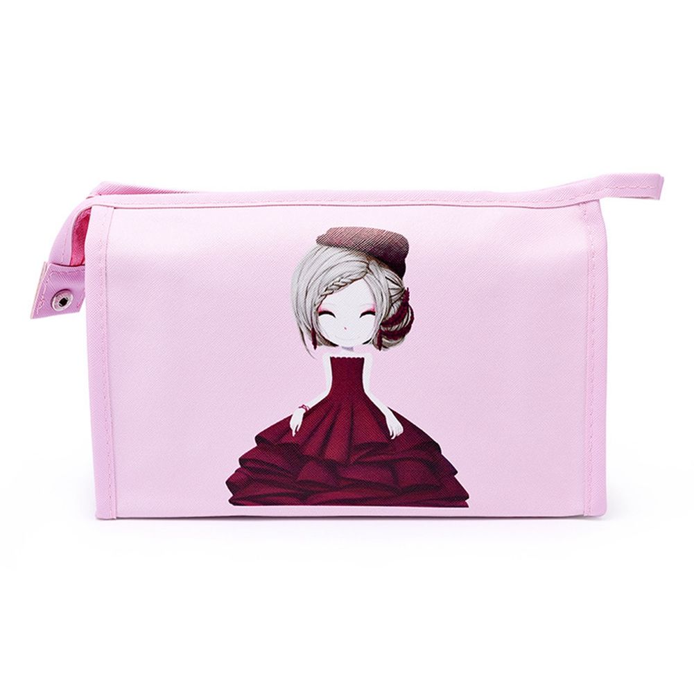 Reusable Durable Cartoon Storage Makeup Cosmetics Bag for Girl Woman(Purple) view 2