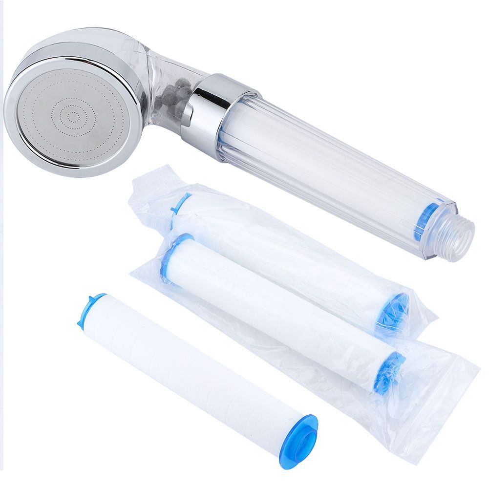 Negative Ions Pressurized Handheld Shower Head Bathroom Showering Bathing view 2