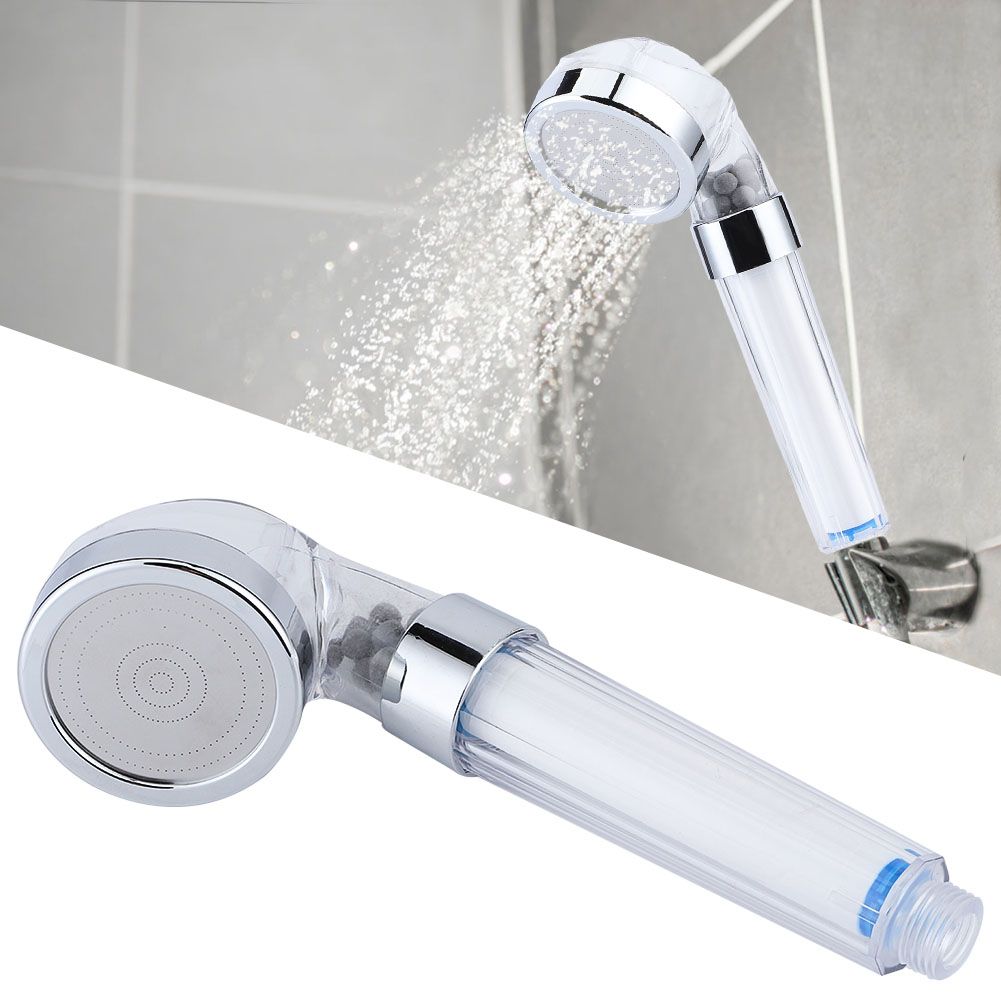 Negative Ions Pressurized Handheld Shower Head Bathroom Showering Bathing view 5