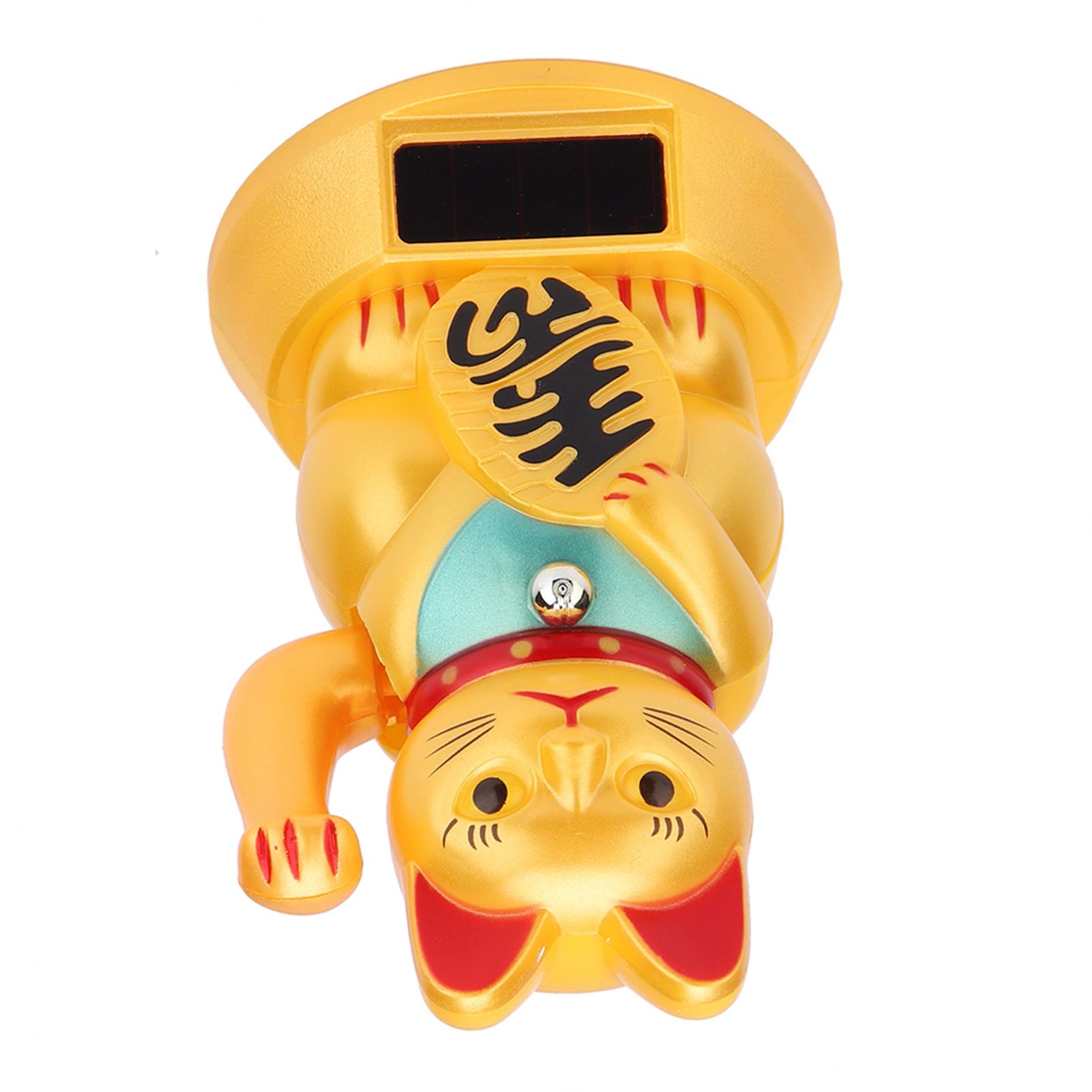 Solar Powered Welcoming Waving Beckoning Fortune Lucky Cat Home Stores Car Decor view 9