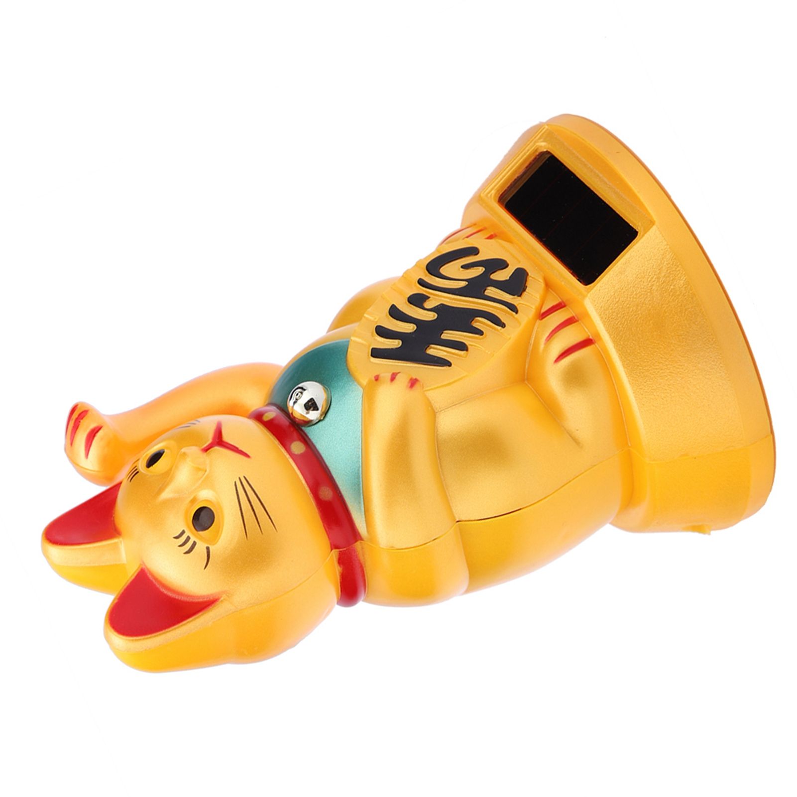 Solar Powered Welcoming Waving Beckoning Fortune Lucky Cat Home Stores Car Decor view 10