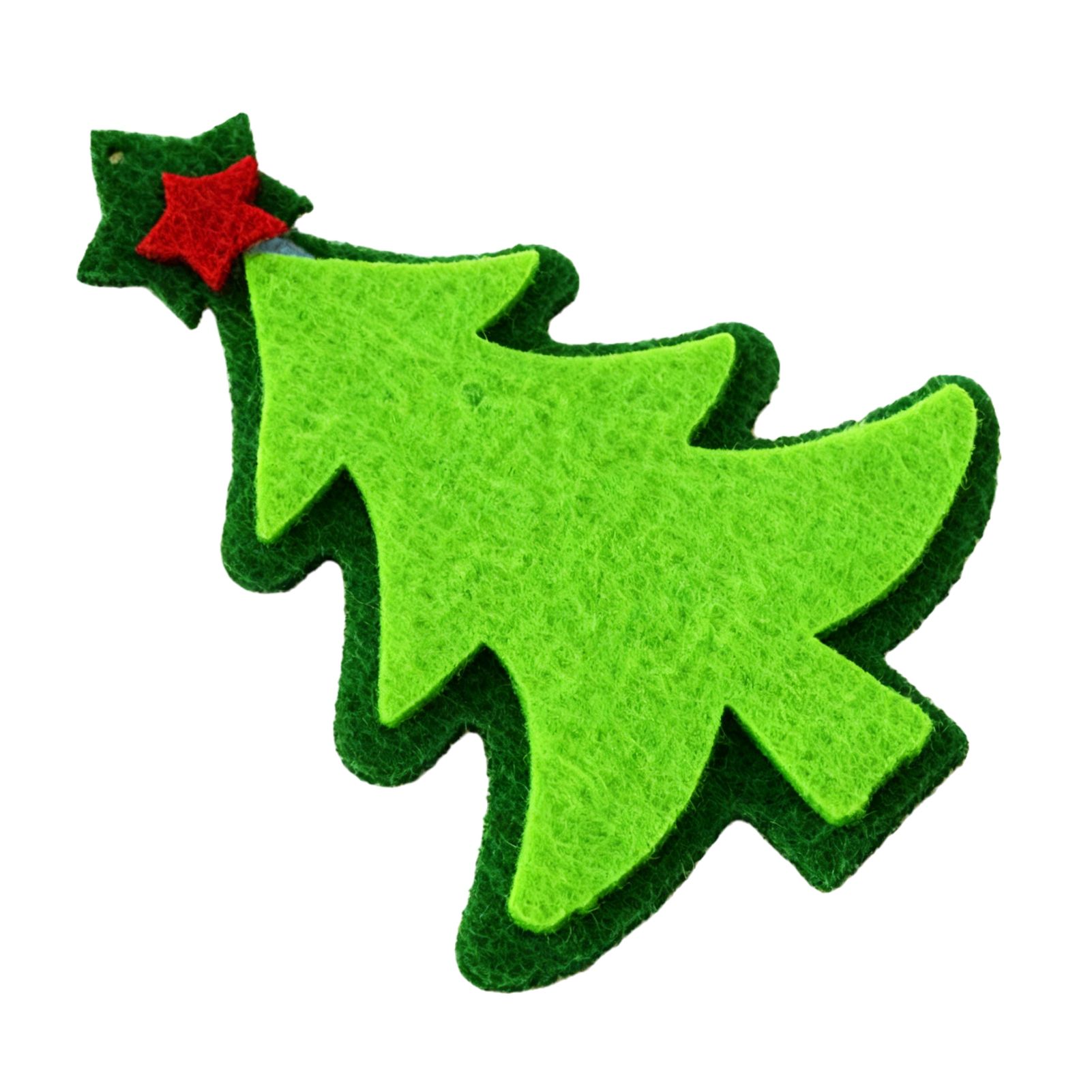 Double layer Felt Snowman Appliques Felt Ornament Kit for Christmas Decoration 3# — image 1