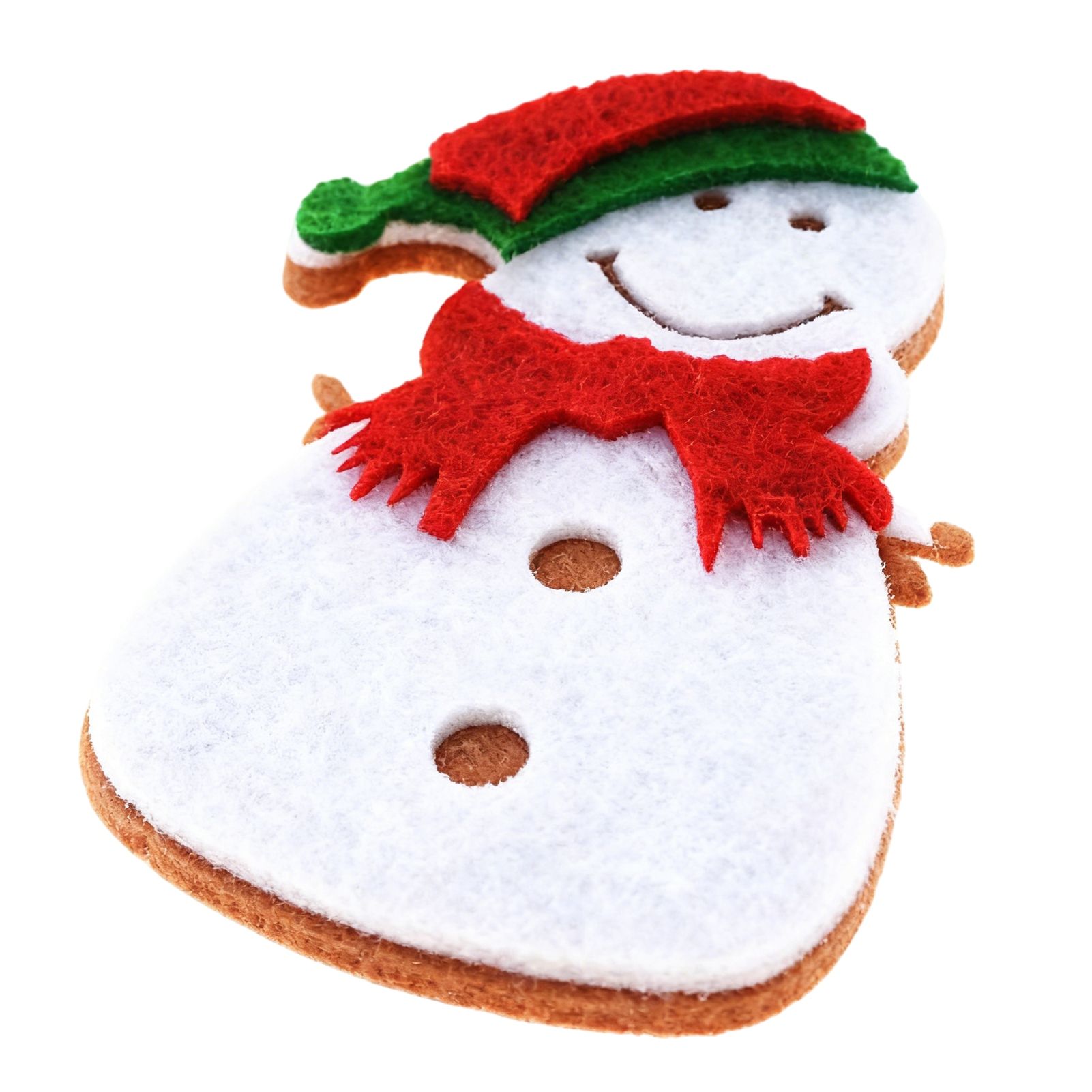 Double layer Felt Snowman Appliques Felt Ornament Kit for Christmas Decoration 5# view 3
