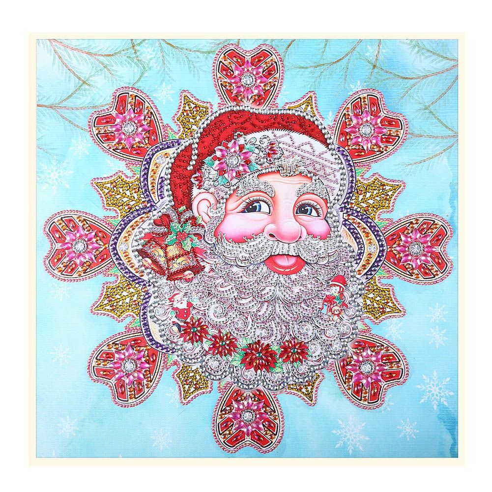 Children Handmade Santa Clause Pattern DIY Stereo Feeling Rhinestone Diamond view 2