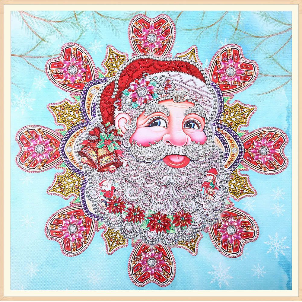Children Handmade Santa Clause Pattern DIY Stereo Feeling Rhinestone Diamond view 5