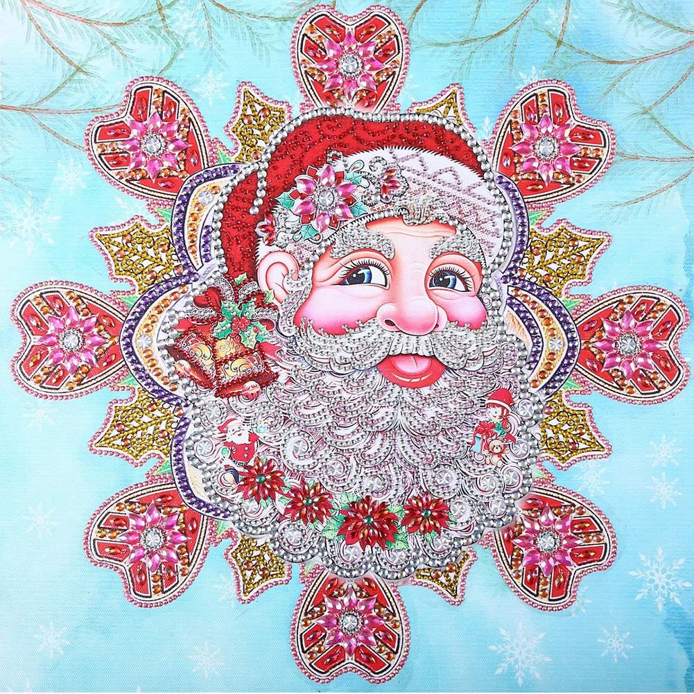 Children Handmade Santa Clause Pattern DIY Stereo Feeling Rhinestone Diamond view 7