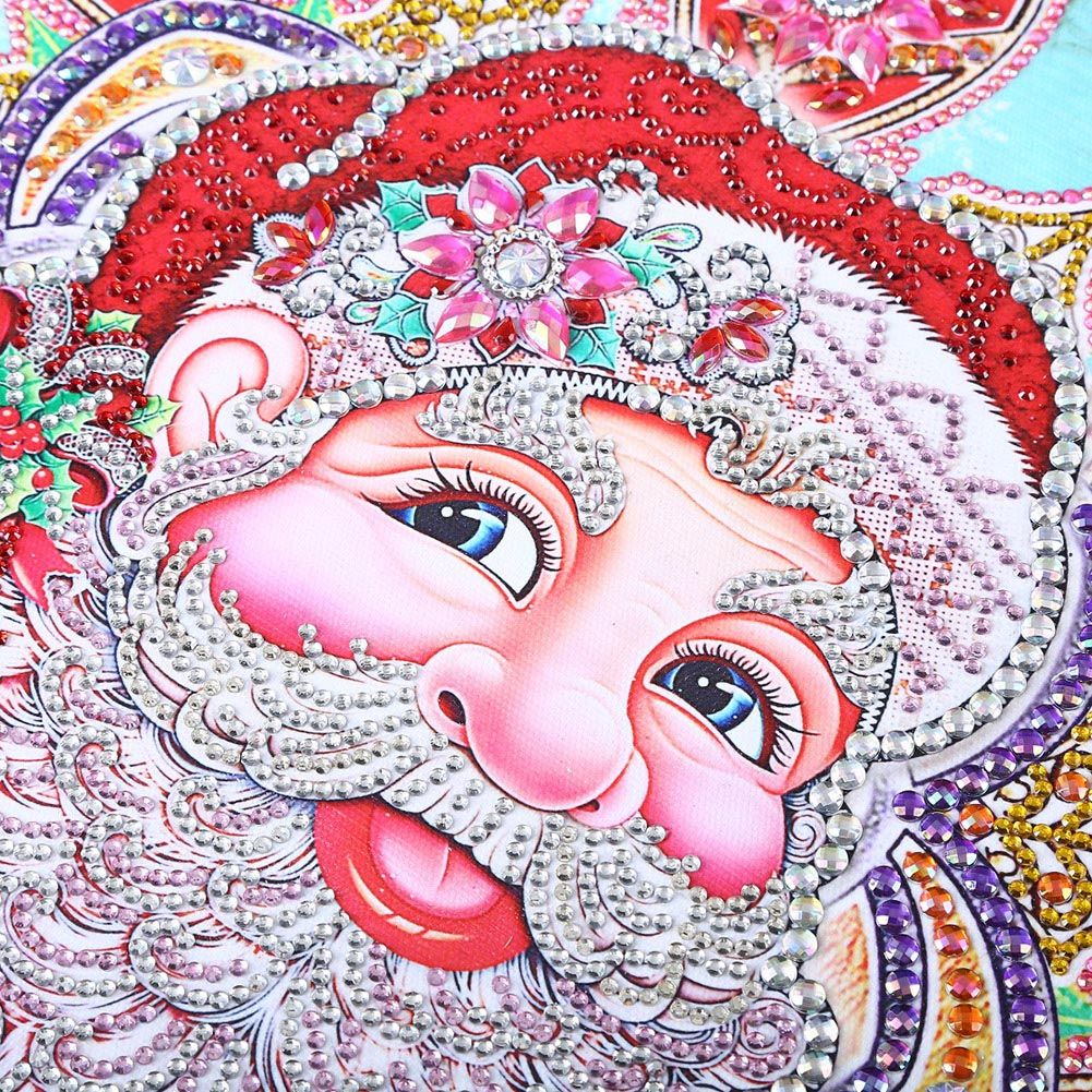 Children Handmade Santa Clause Pattern DIY Stereo Feeling Rhinestone Diamond view 10