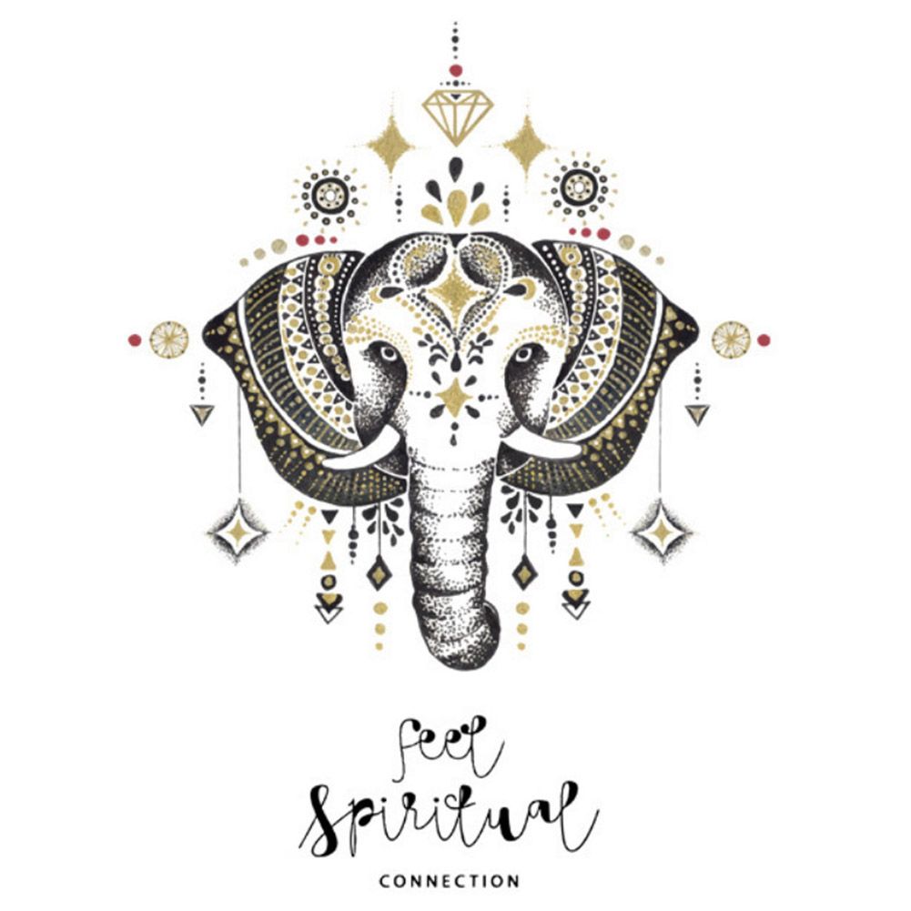 Nordic Style Elephant Wall Sticker for Living Room Bedroom Backdrop Wall view 2