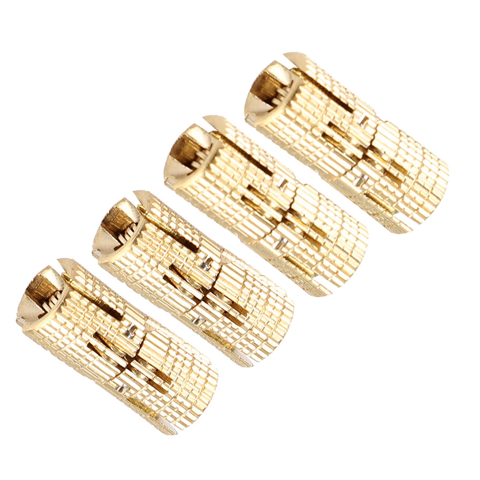 4Pcs/pack Copper Brass Cabinet Gift Box Concealed Barrel Hinge 8mm 180° view 9