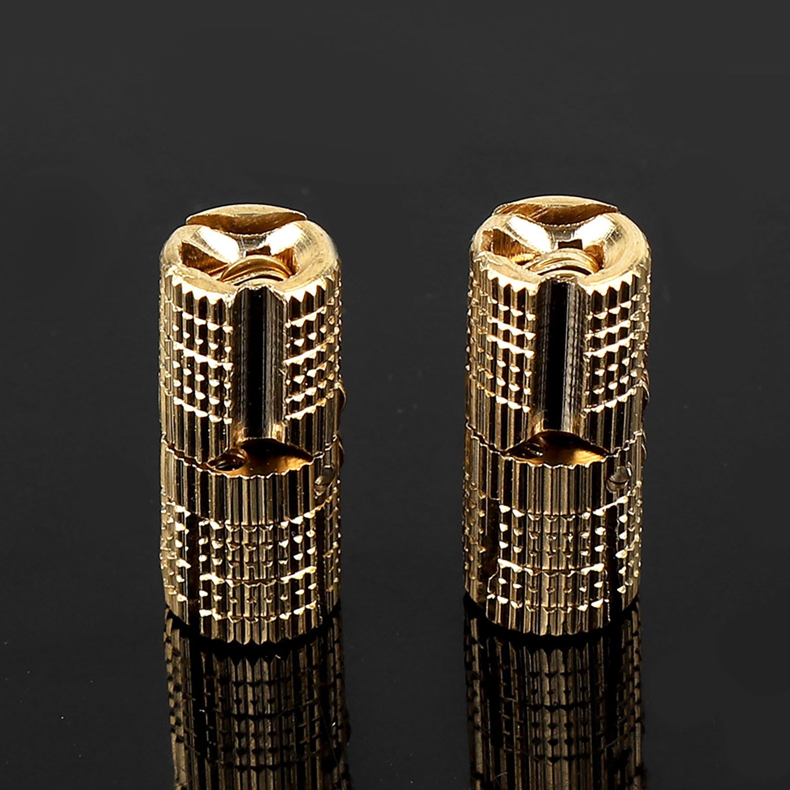 4Pcs/pack Copper Brass Cabinet Gift Box Concealed Barrel Hinge 8mm 180° view 12