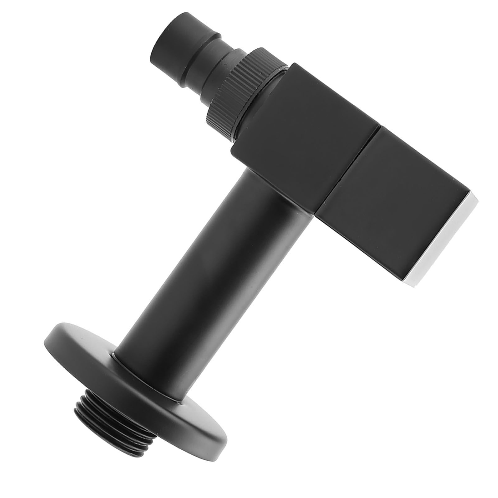 Black Brass Square Washing Machine Faucet Wall Mount Laundry Cold Water view 9