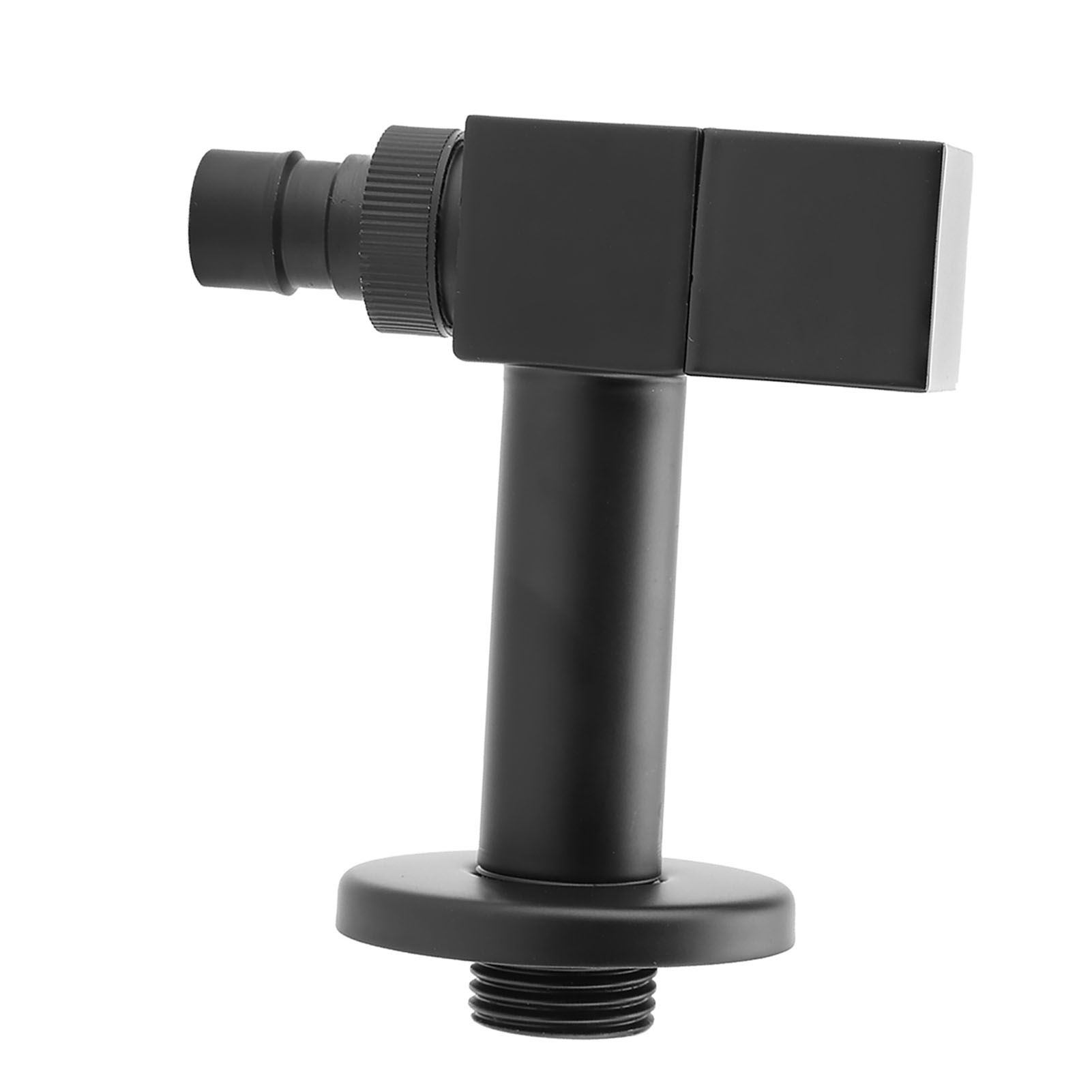 Black Brass Square Washing Machine Faucet Wall Mount Laundry Cold Water view 11