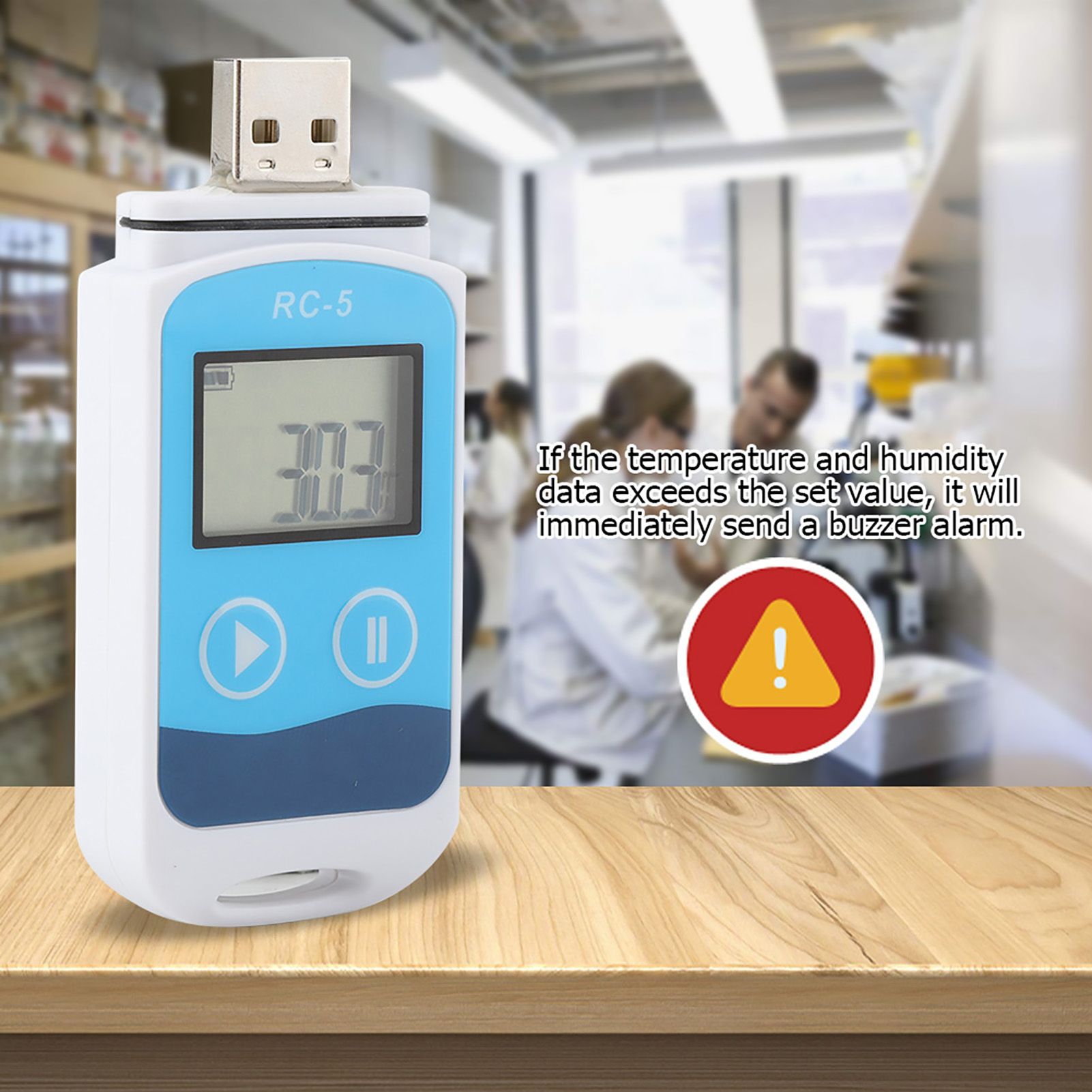 Portable RC‑5 Temperature Data Logger Mini Recorder LCD Display 32000 Points view 8