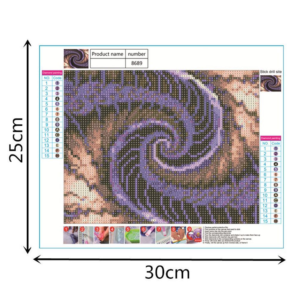 DIY Diamond Painting Crystal Rhinestone Embroidery Arts Colorful Home Room view 8