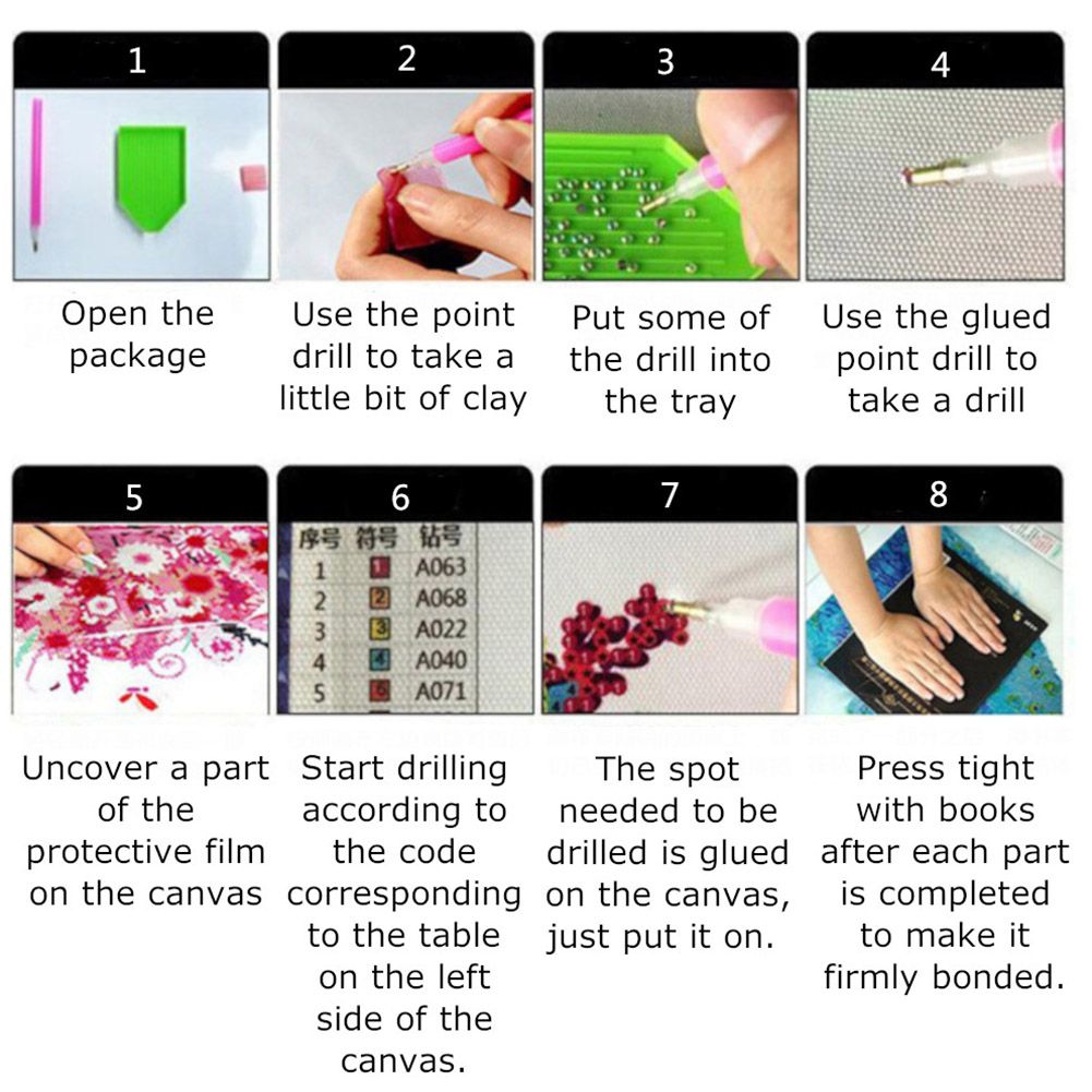 DIY Diamond Painting Crystal Rhinestone Embroidery Arts Colorful Home Room view 8