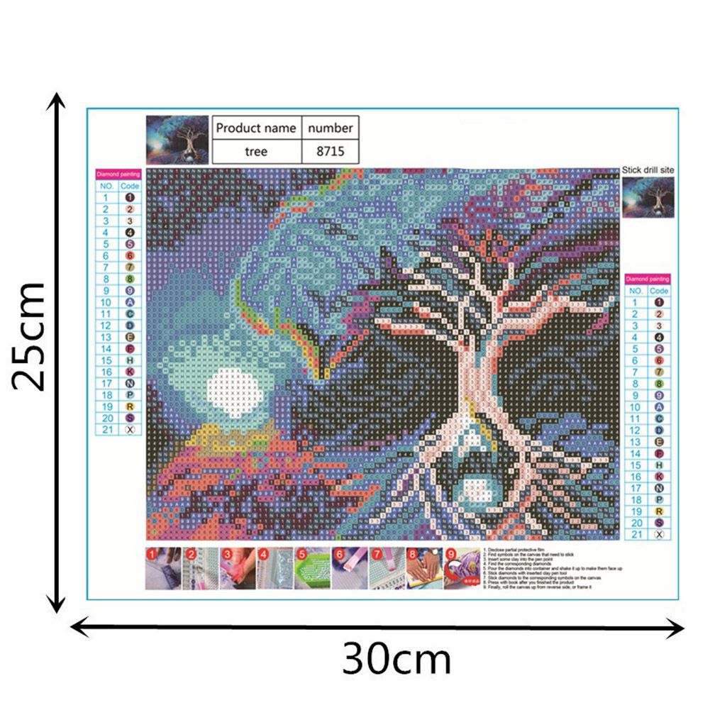 DIY Diamond Painting Crystal Rhinestone Embroidery Arts Colorful Home Room view 9