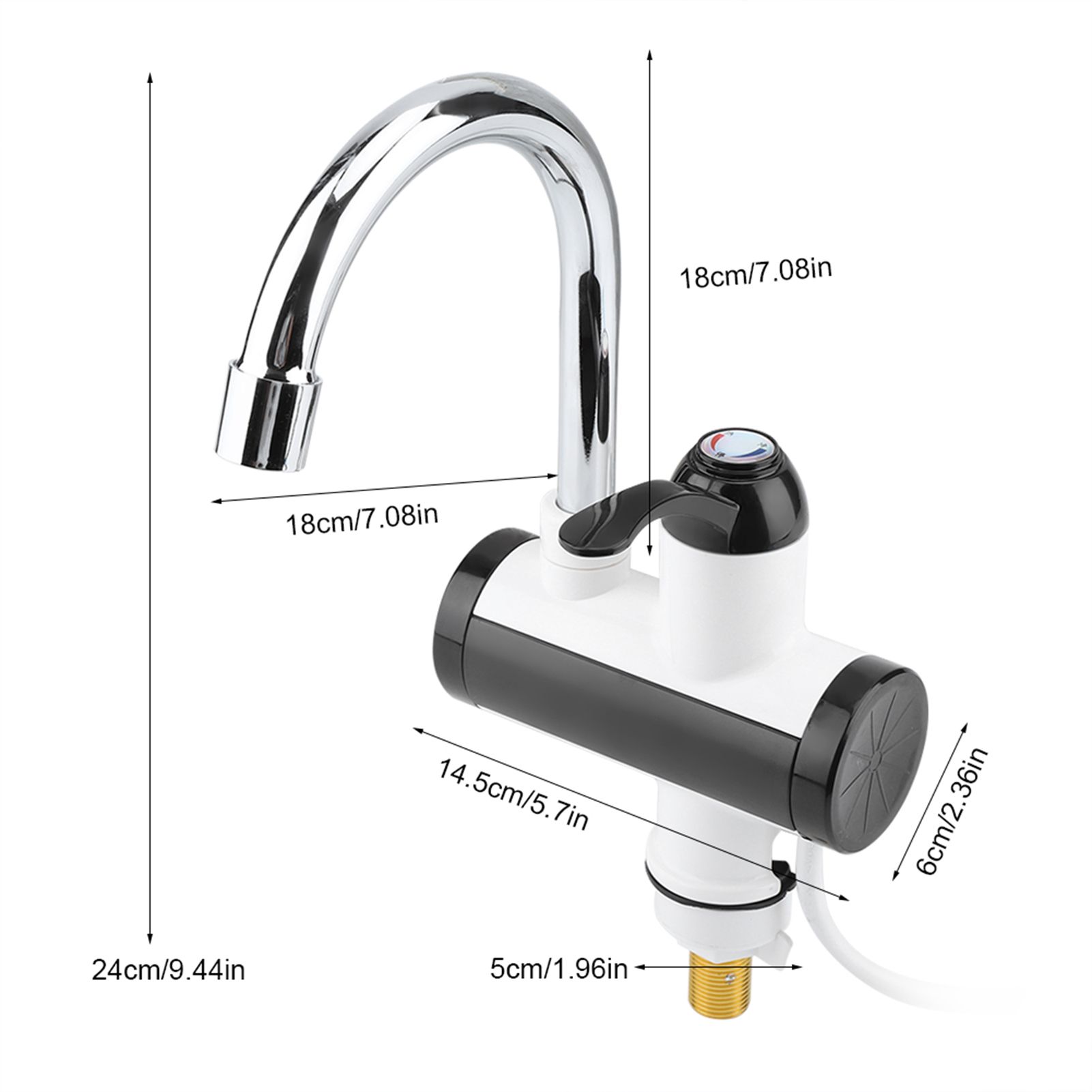 Instant Hot and Cold Water Dispenser Heater Heating Faucet Temperature Display view 10