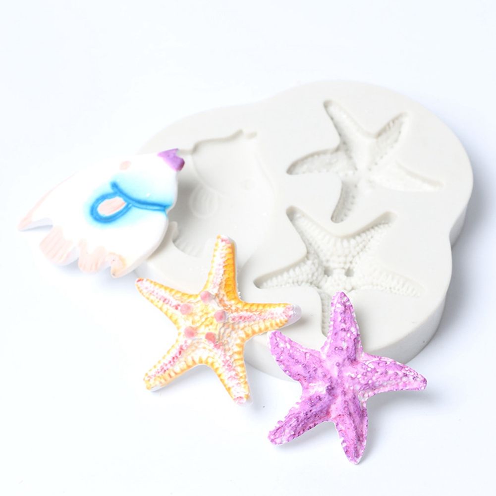 Marine Style Mould Decorating Tool DIY Silicone Cake Mold for Baking Fondant