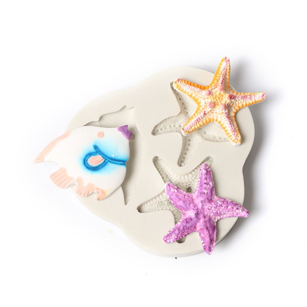 Marine Style Mould Decorating Tool DIY Silicone Cake Mold for Baking Fondant view 2