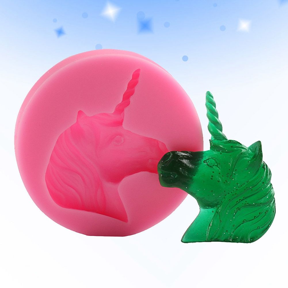 Unicorn Mould Decorating Tool DIY Silicone Cake Mold for Baking Fondant