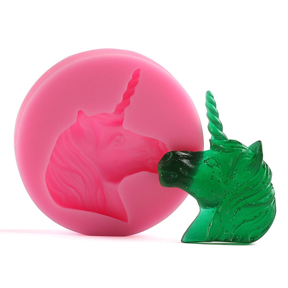 Unicorn Mould Decorating Tool DIY Silicone Cake Mold for Baking Fondant view 2