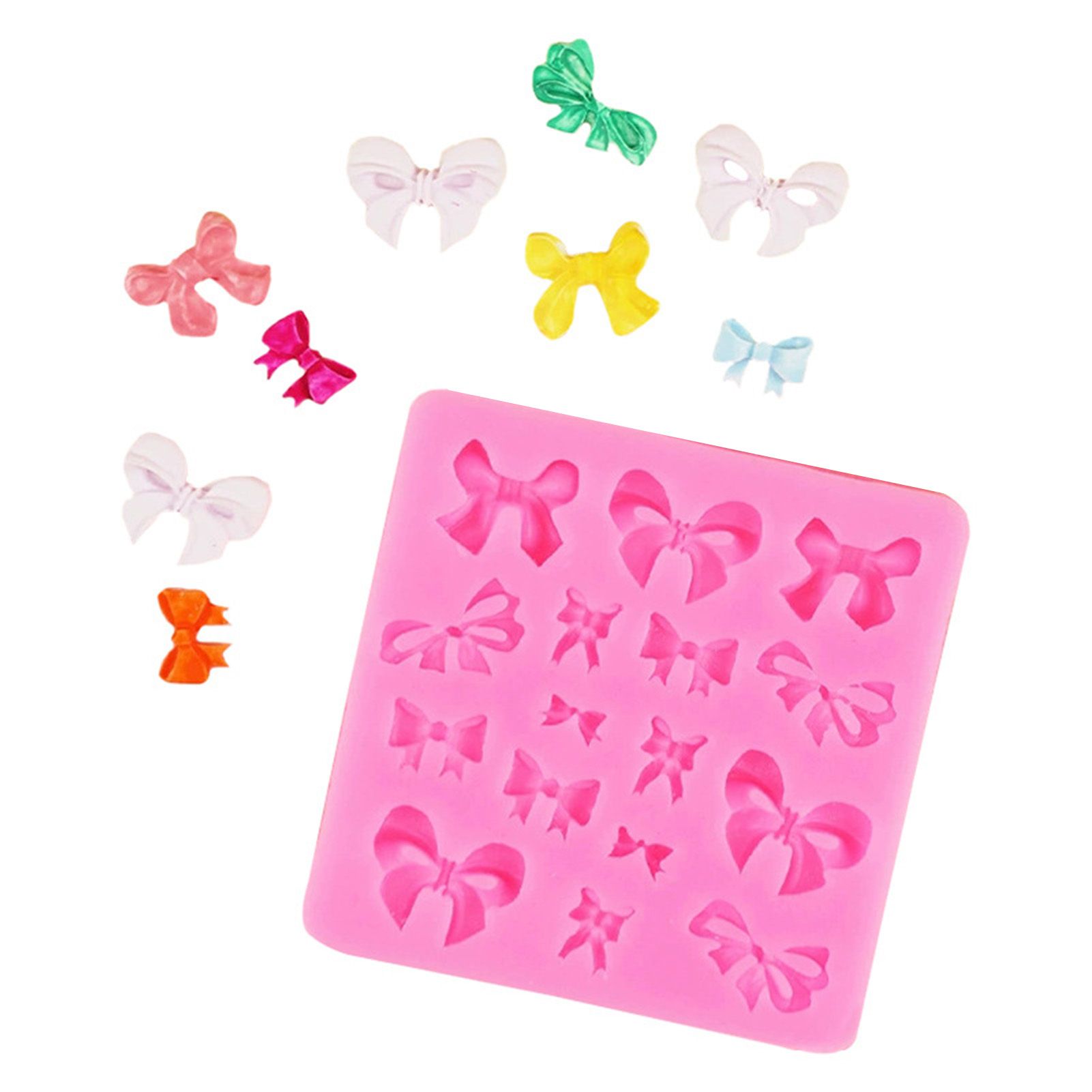 Bow knot Mould Decorating Tool Belt Buckle DIY Silicone Cake Mold for Baking view 4