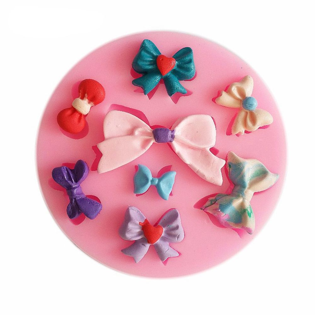 Bowknot Soap Mould Fondant Cake Cookie Decoration Mold Silicone DIY Baking view 2