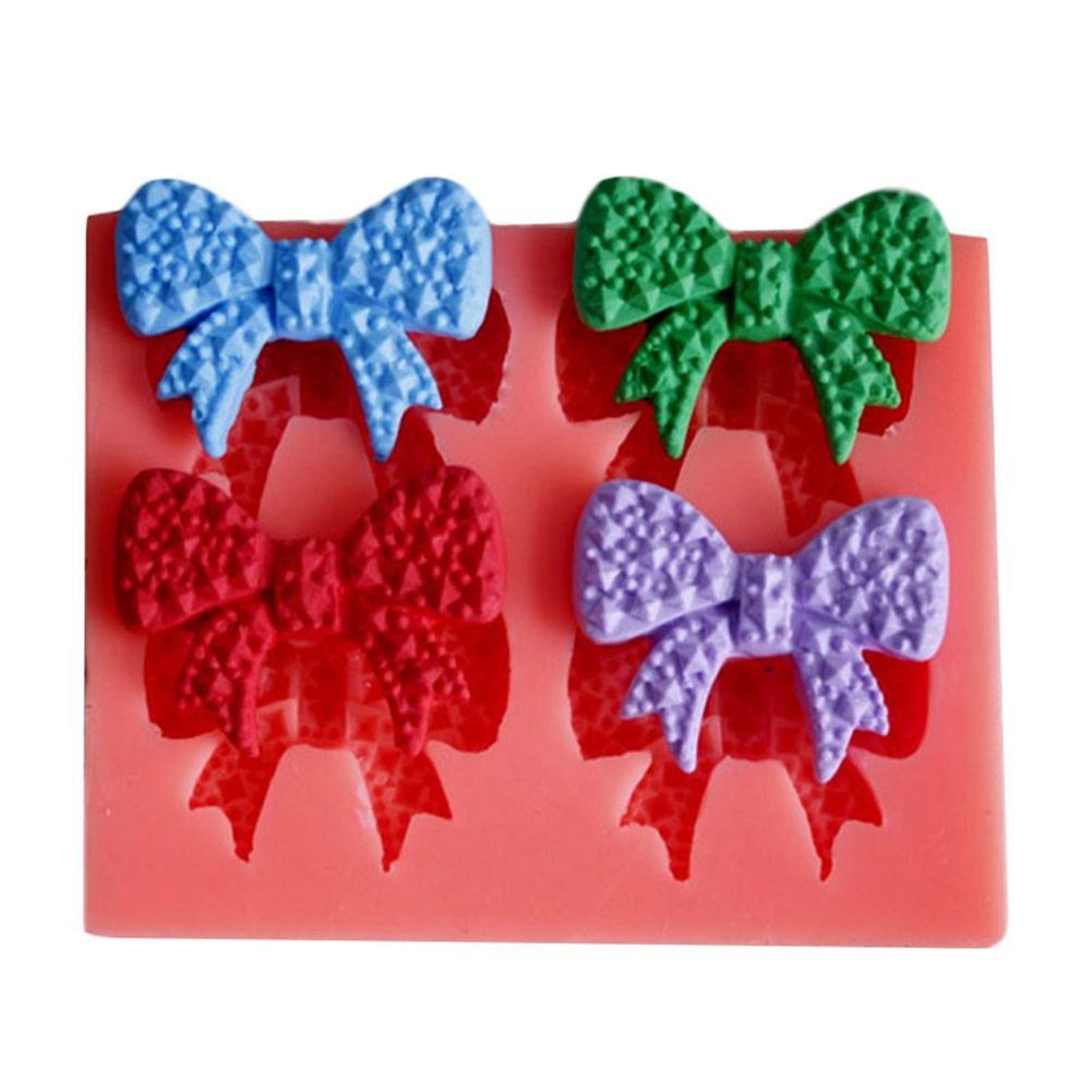 Bowknot Soap Mould Fondant Cake Cookie Decoration Mold Silicone DIY Baking view 2