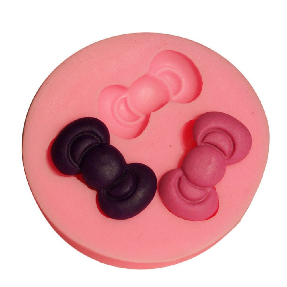 Bowknot Soap Mould Fondant Cake Cookie Decoration Mold Silicone DIY Baking view 2