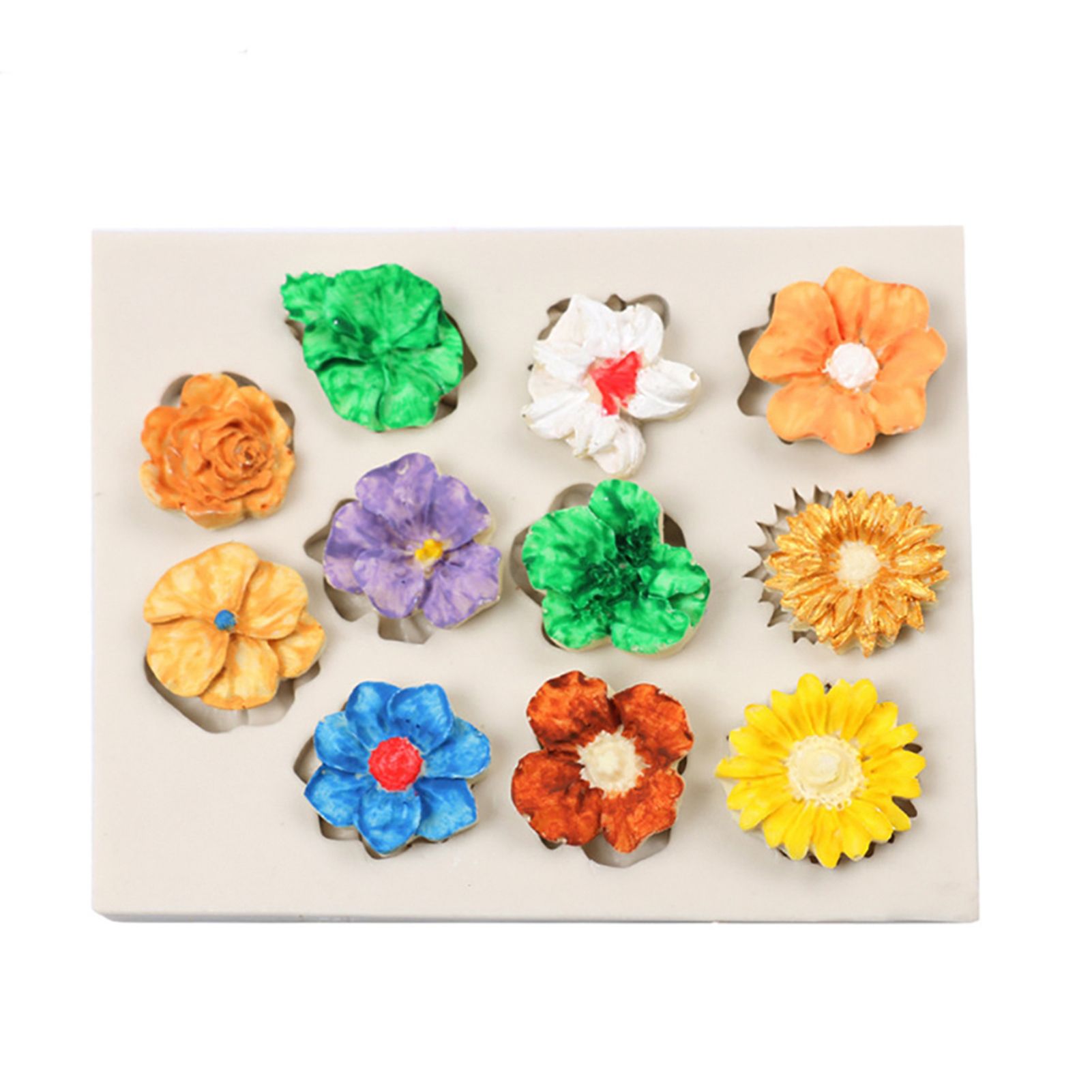 Silicone Flower Pattern Pudding Desserts Cake DIY Baking Mold Soap Making Tool view 4