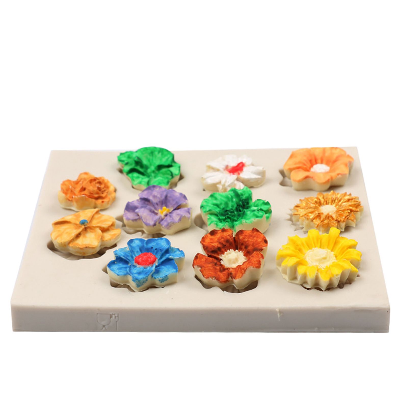 Silicone Flower Pattern Pudding Desserts Cake DIY Baking Mold Soap Making Tool view 5