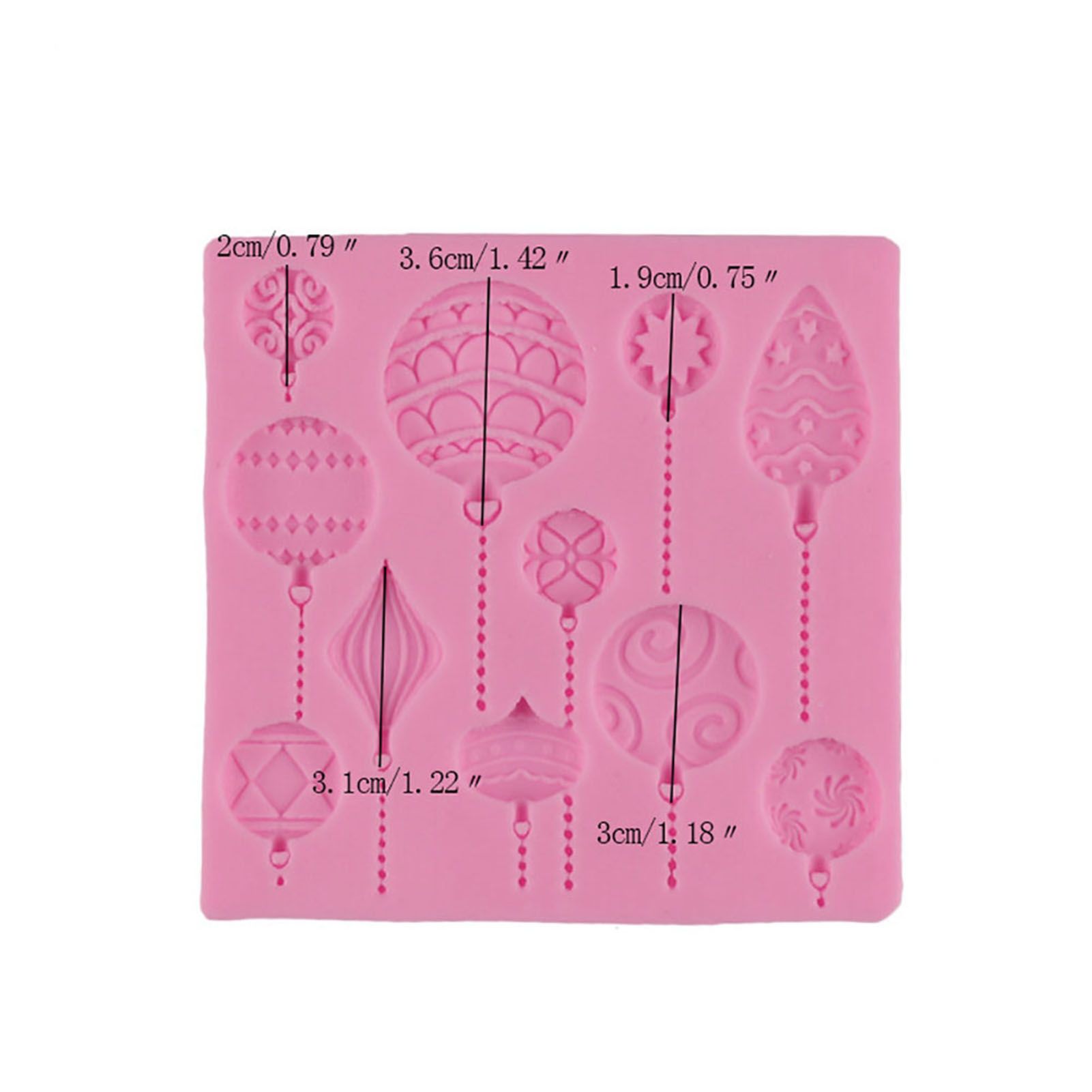 Balloon Pattern Pudding Fondant Cake Decorative Silicone DIY Mold Soap Making Tool view 6