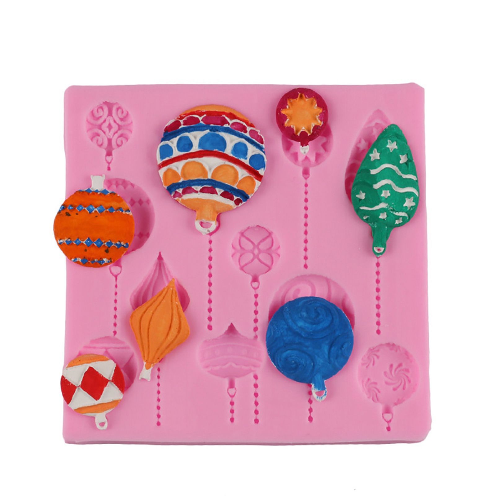 Balloon Pattern Pudding Fondant Cake Decorative Silicone DIY Mold Soap Making Tool view 7