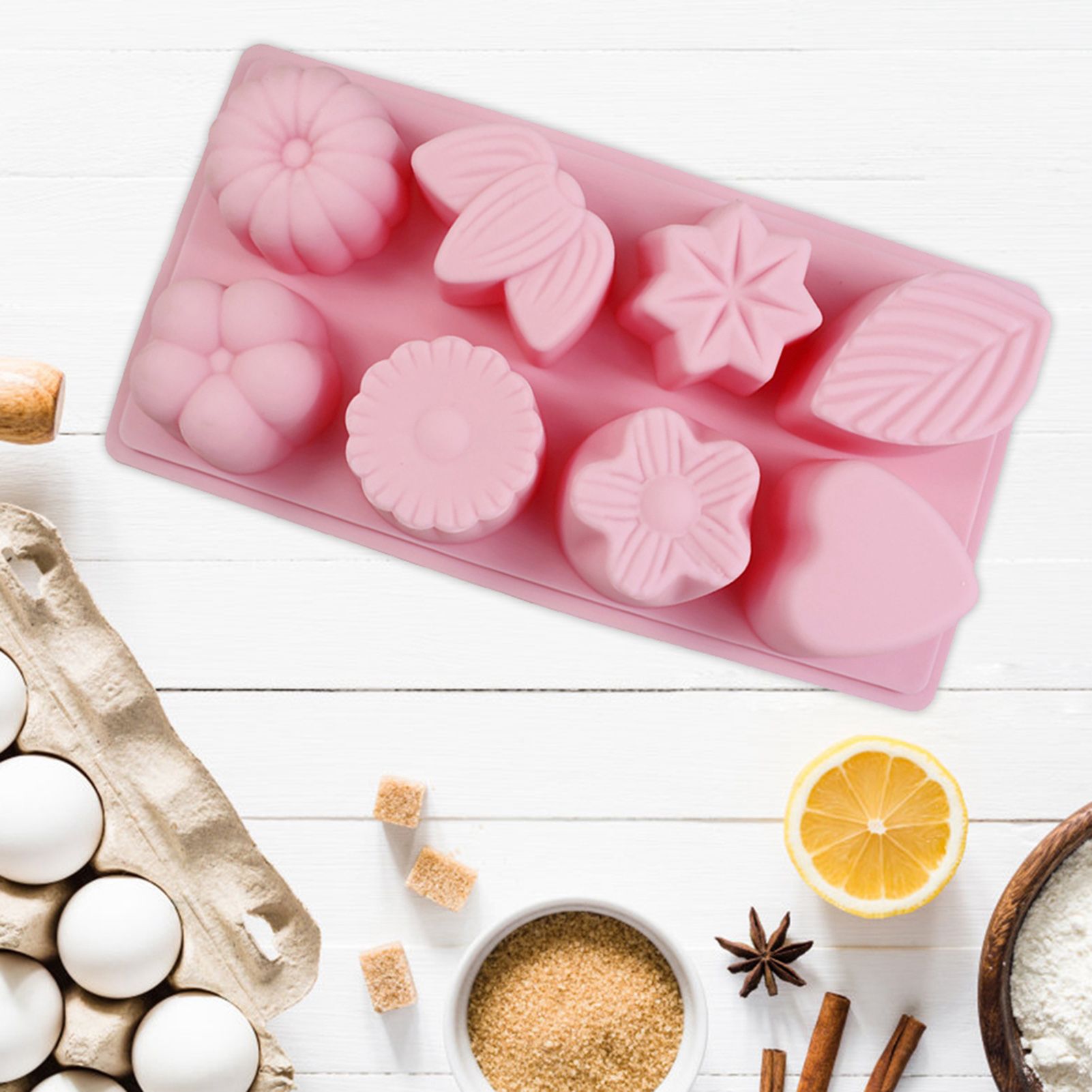 Flower Leaf Fondant Cake Decorative Baking Silicone DIY Mold Candle Soap