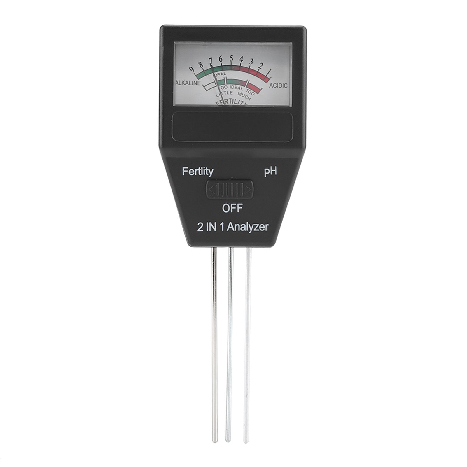 2 in 1 High Precision Fertile Soil PH Tester Meter for Garden Plant Flower view 2