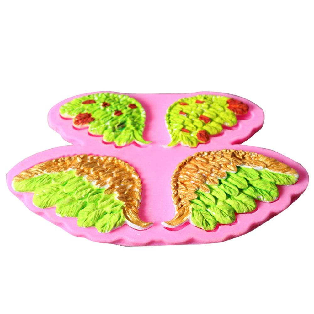 Silicone Cake Mold Angel’s Wing Pattern Pudding Desserts Baking DIY Mold Soap